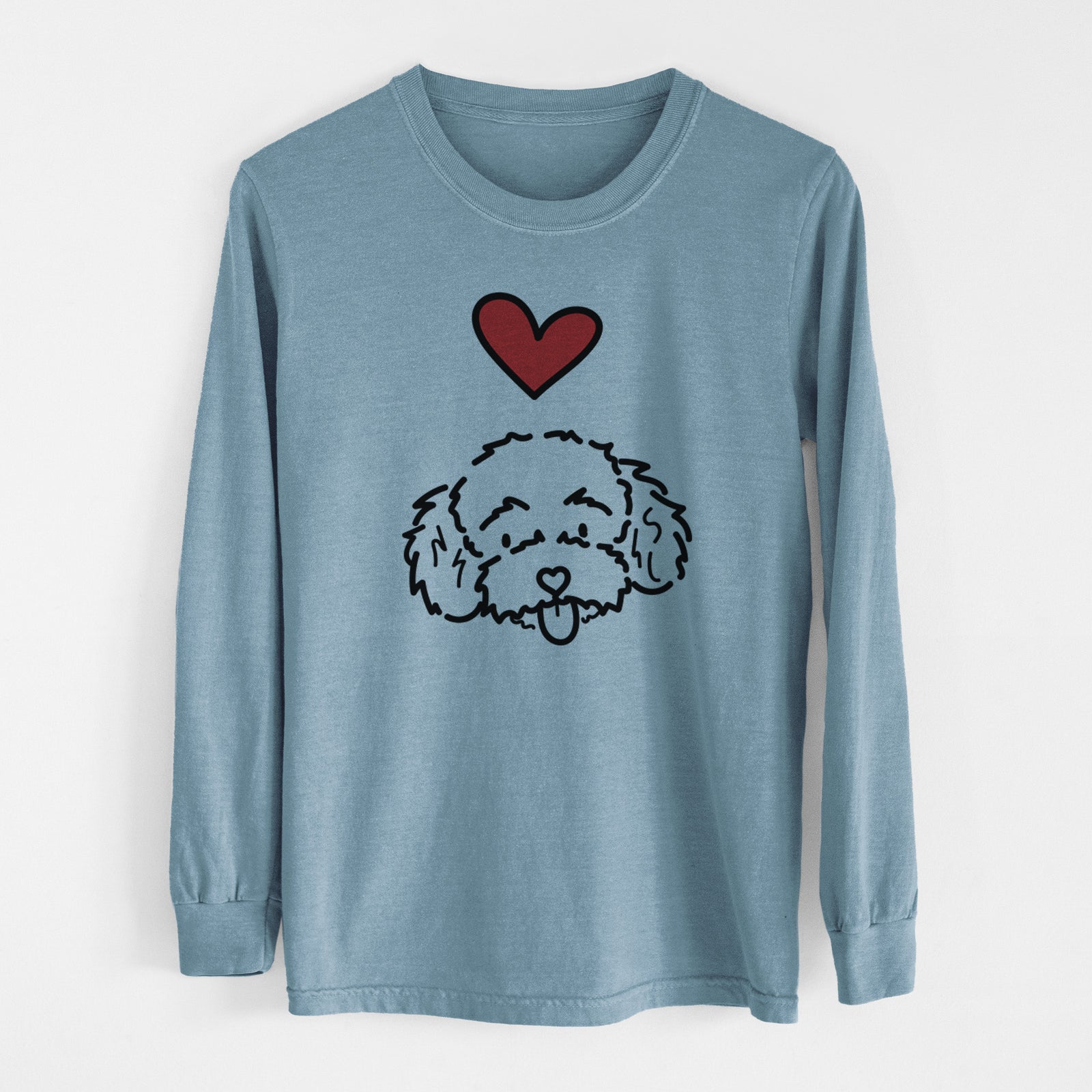 Love Always Toy Poodle - Ricci - Heavyweight 100% Cotton Long Sleeve