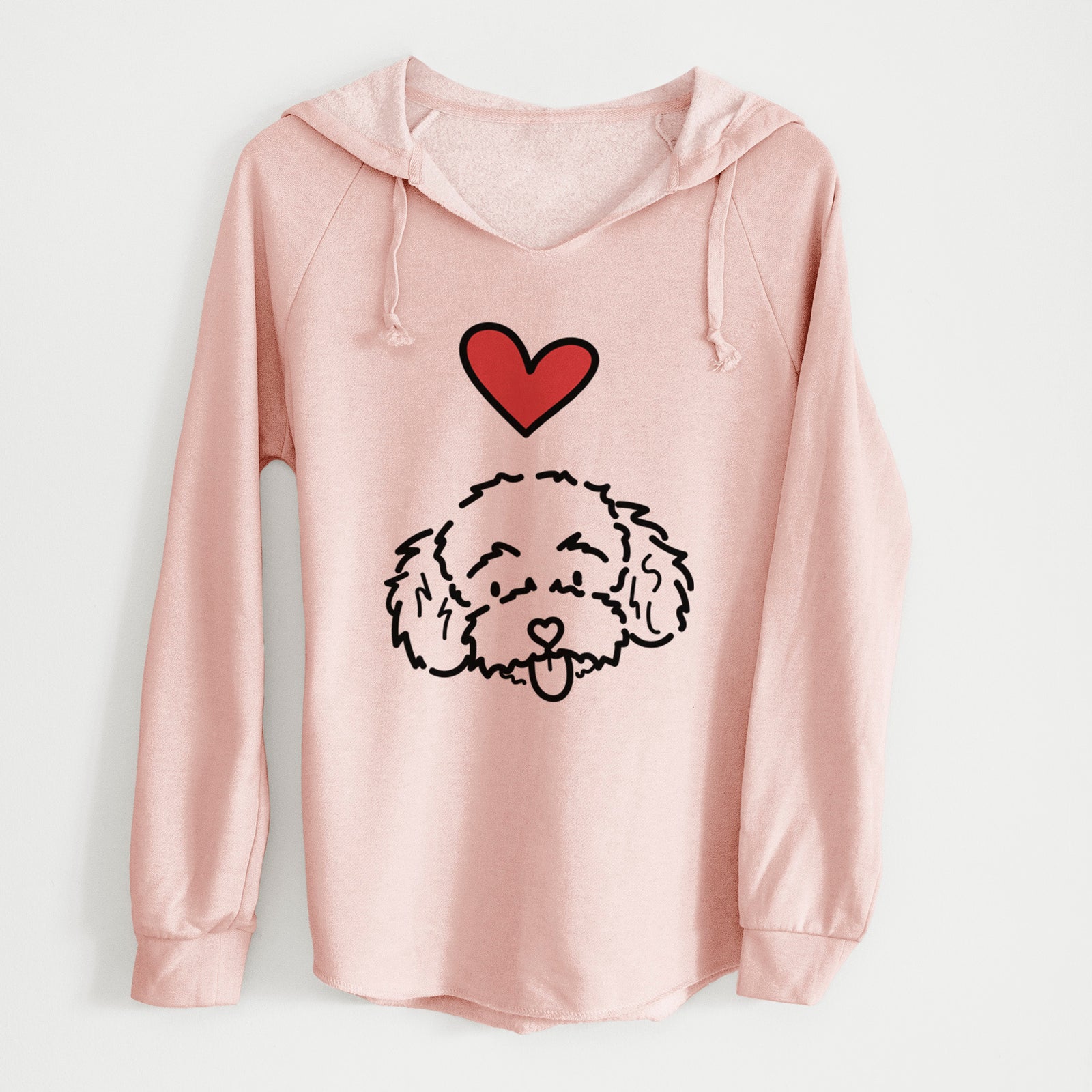 Love Always Toy Poodle - Ricci - Cali Wave Hooded Sweatshirt