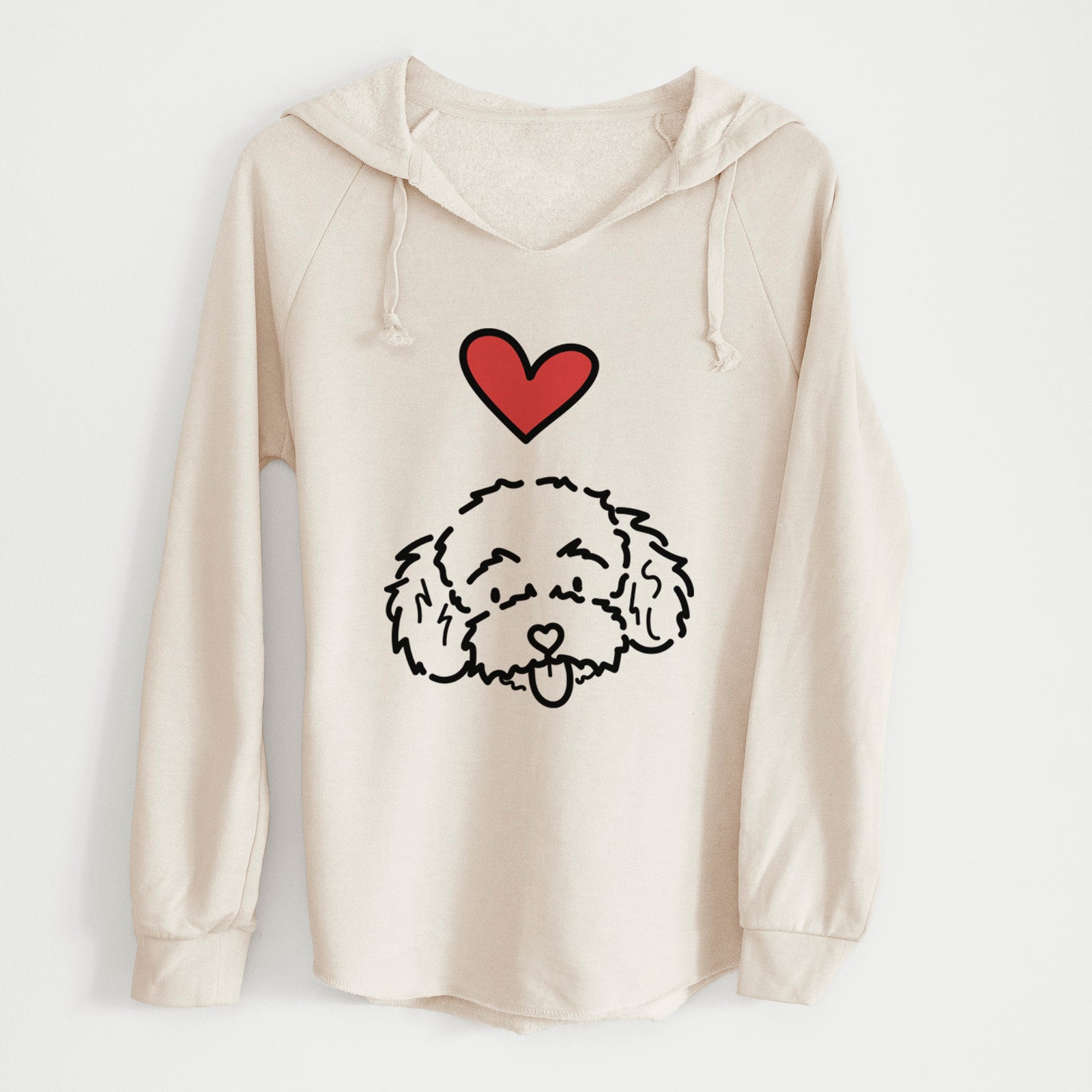 Love Always Toy Poodle - Ricci - Cali Wave Hooded Sweatshirt