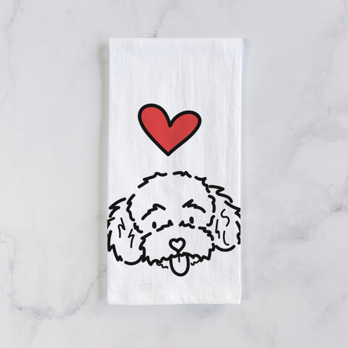 Love Always Toy Poodle - Ricci - Tea Towel