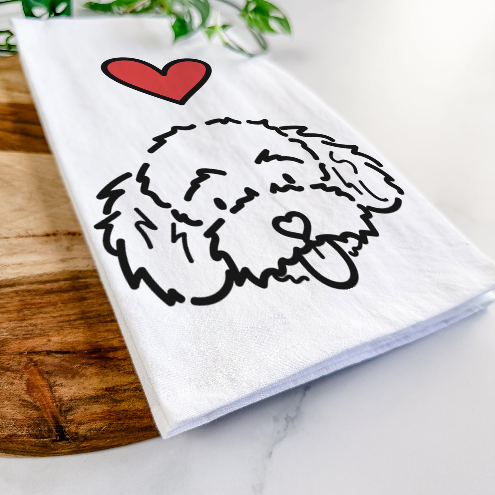 Love Always Toy Poodle - Ricci - Tea Towel