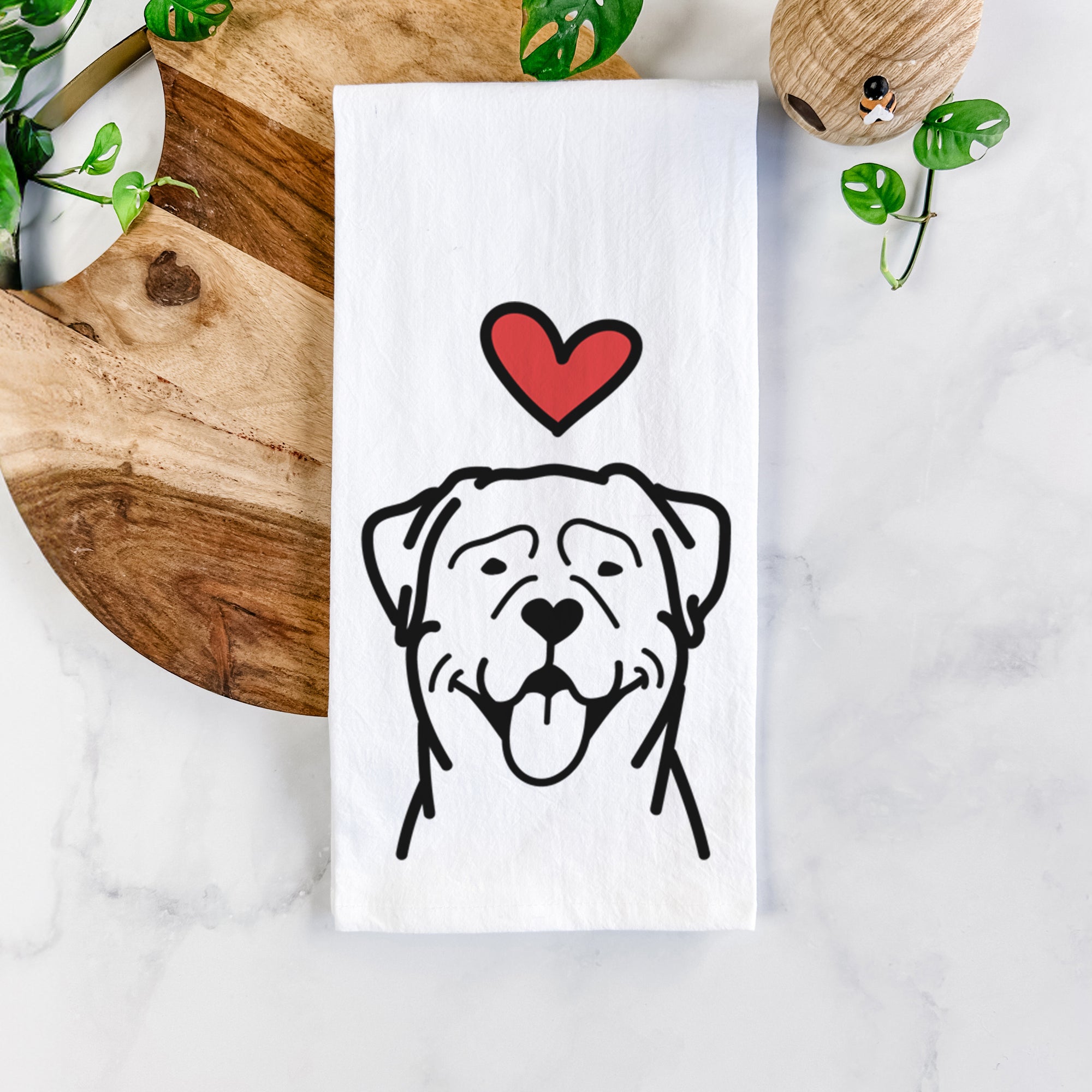 Love Always Rottweiler - Tea Towel