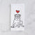 Love Always Pug - Rudy - Tea Towel