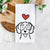 Love Always White Schnoodle - Tea Towel