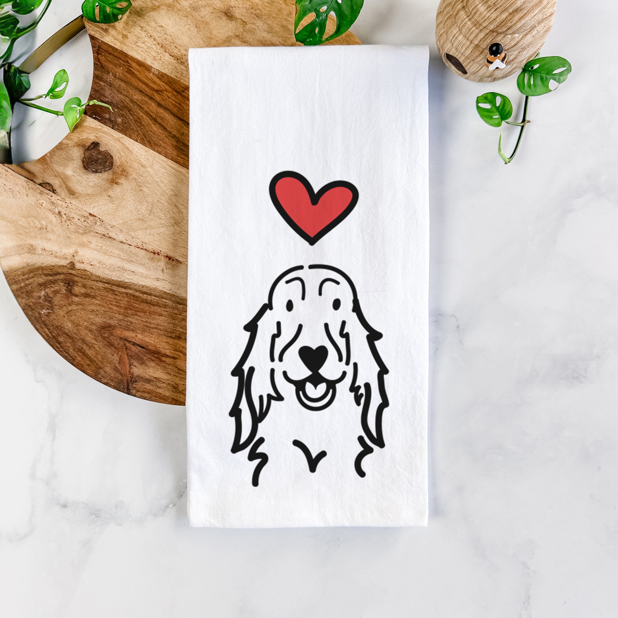 Love Always Setter - Tea Towel