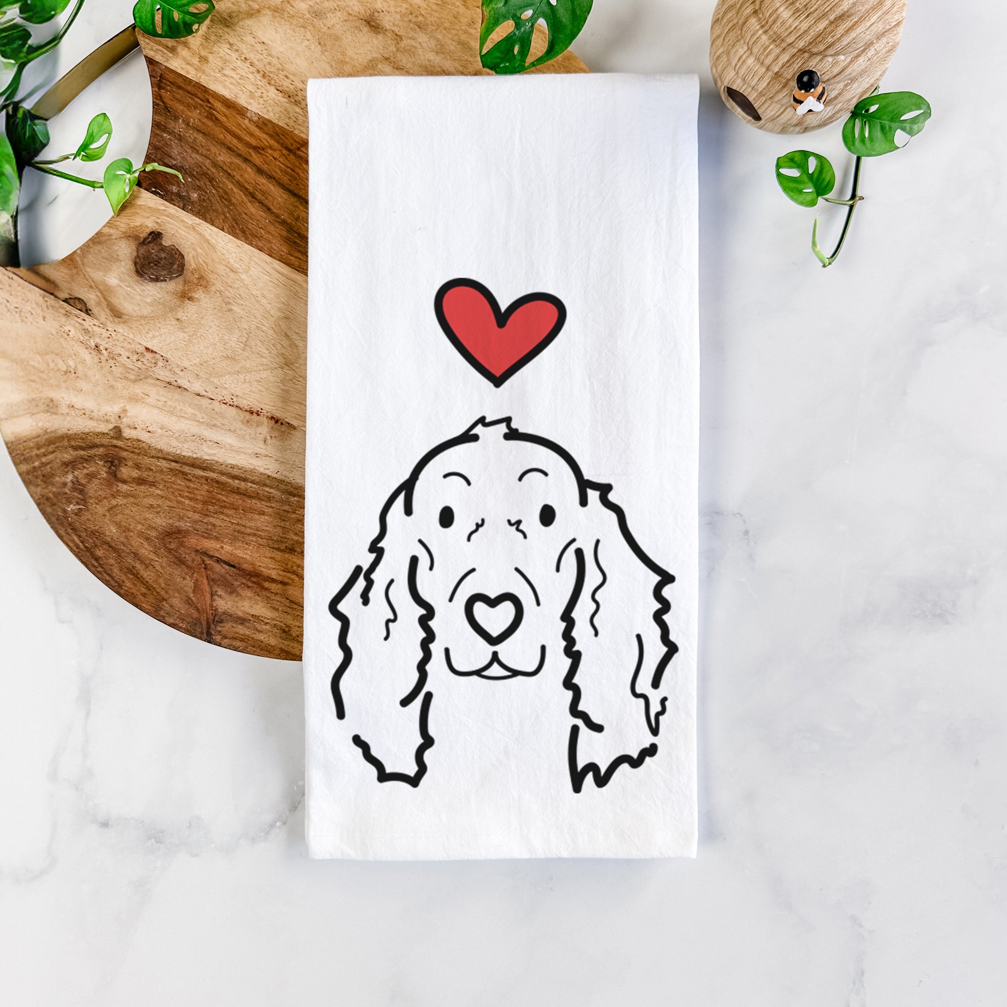 Love Always Irish Setter - Seven - Tea Towel