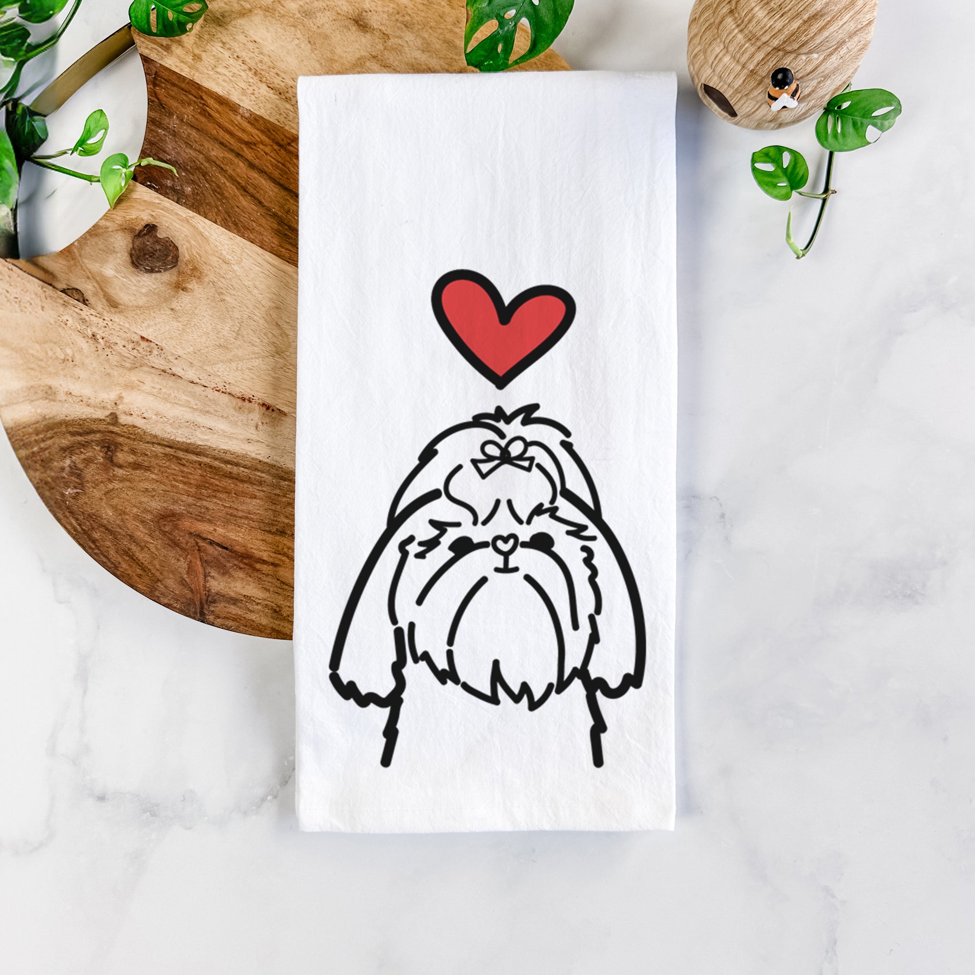 Love Always Shih Tzu - Tea Towel