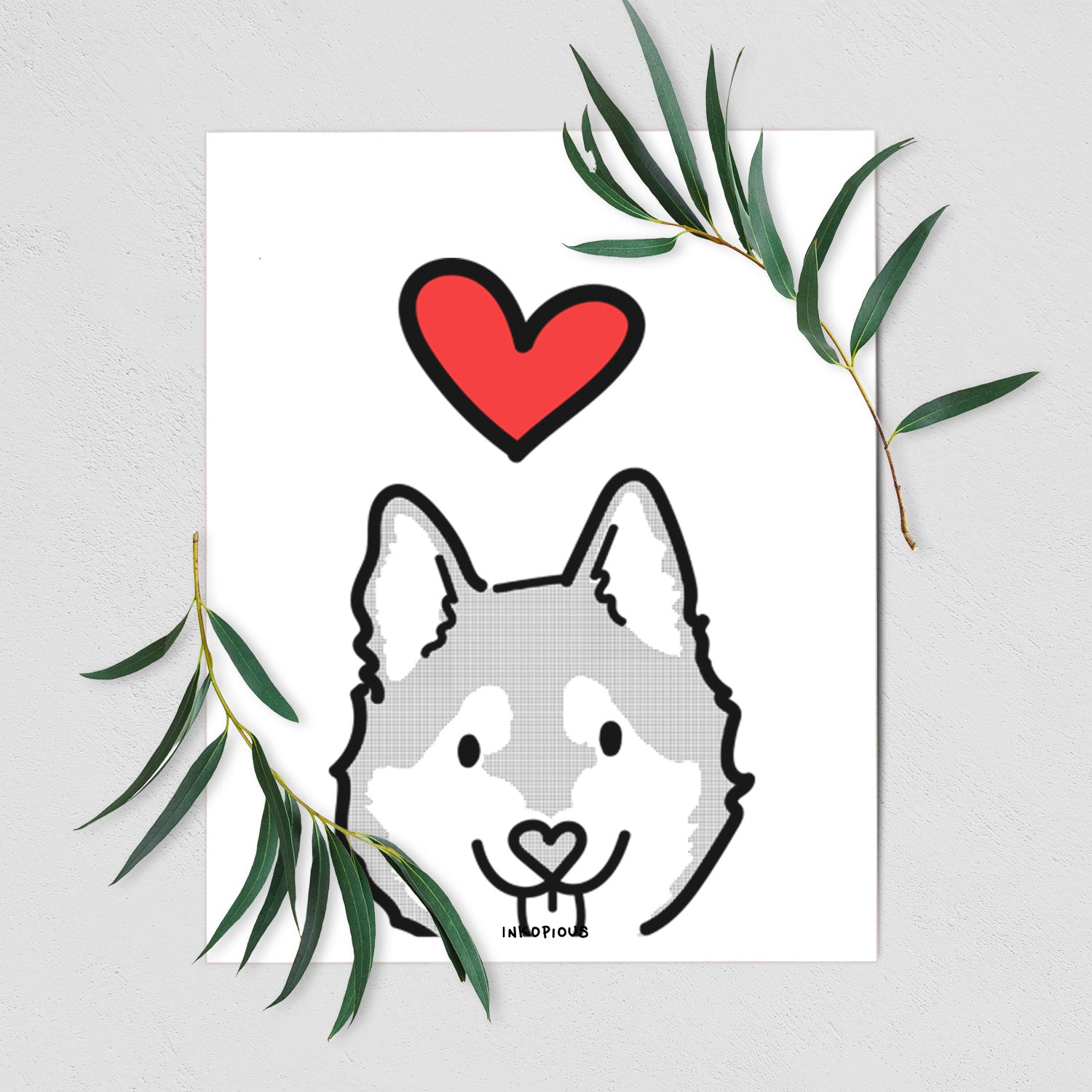 Love Always Alaskan Klee Kai - Sitka Art Print