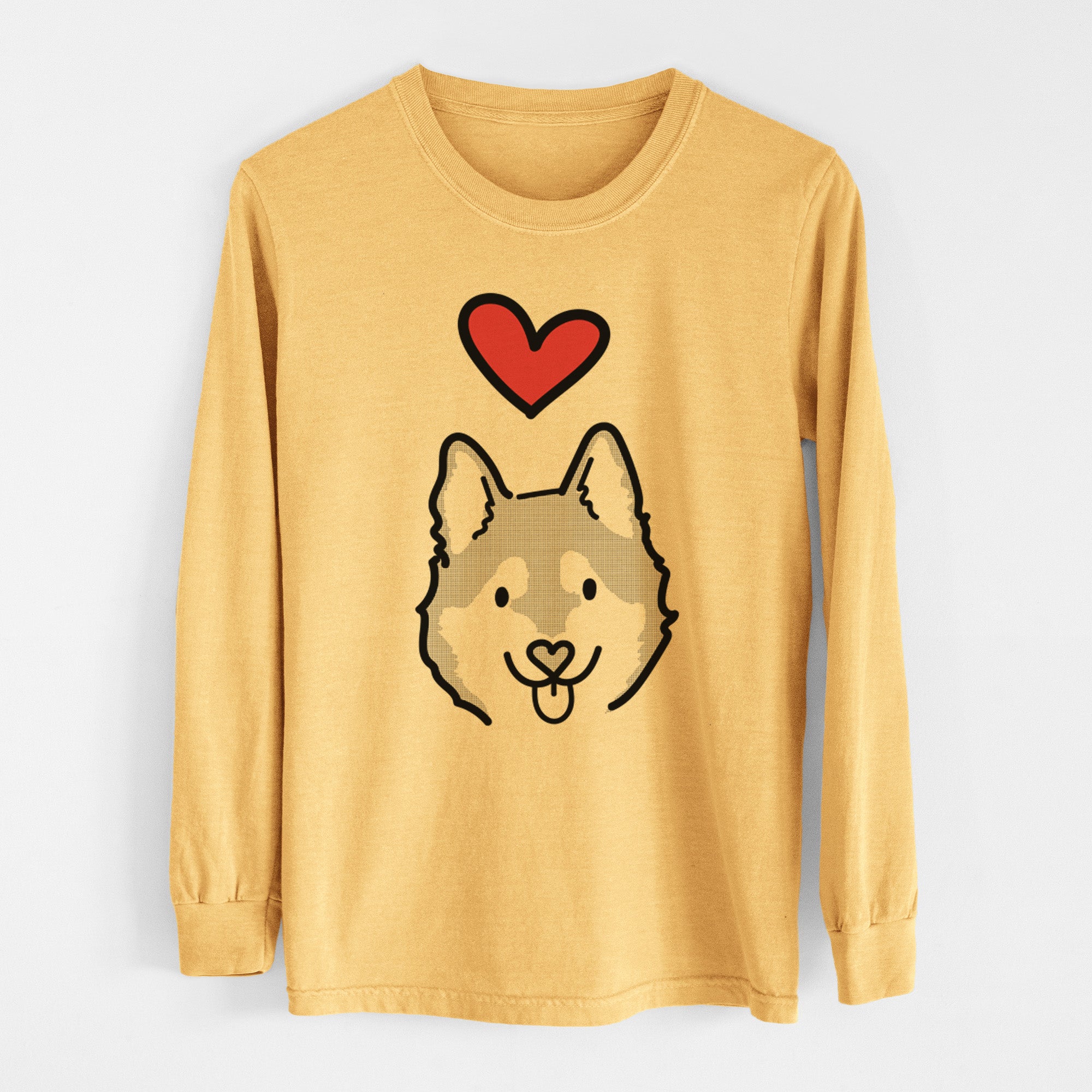 Love Always Alaskan Klee Kai - Sitka - Heavyweight 100% Cotton Long Sleeve