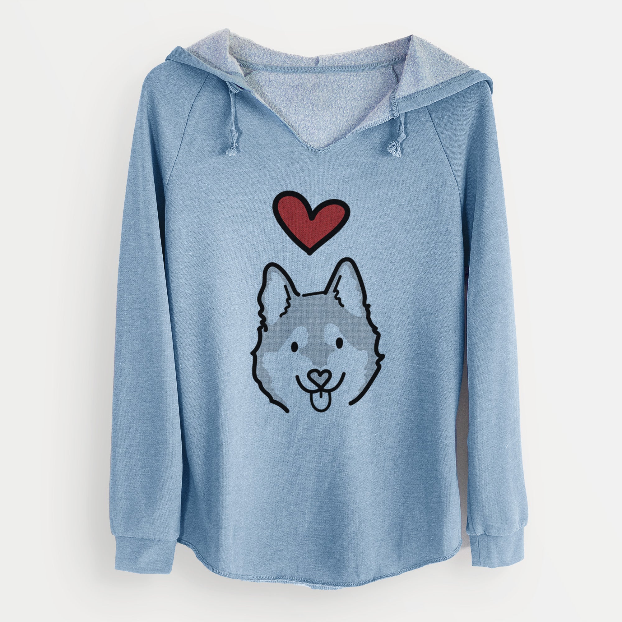 Love Always Alaskan Klee Kai - Sitka - Cali Wave Hooded Sweatshirt