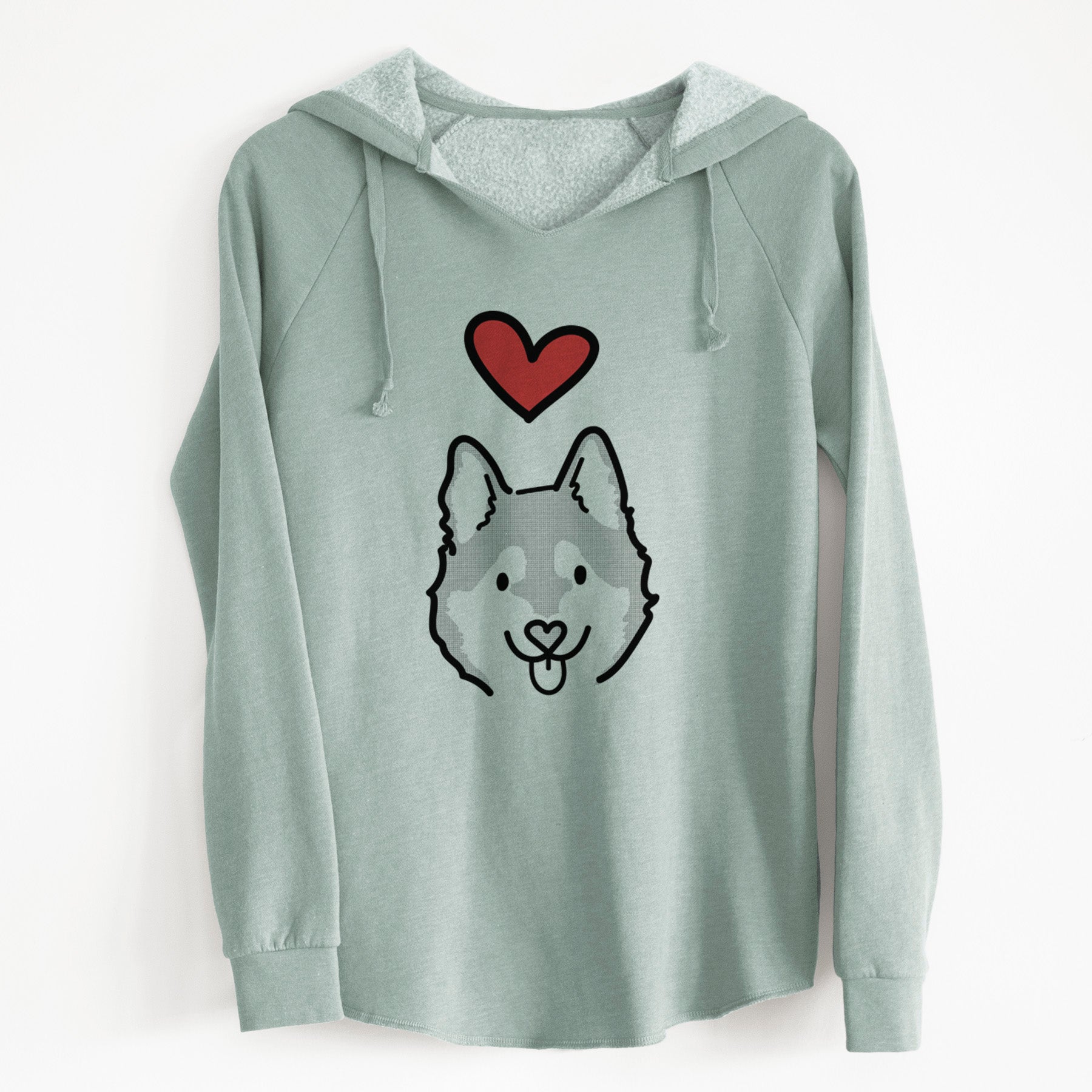 Love Always Alaskan Klee Kai - Sitka - Cali Wave Hooded Sweatshirt