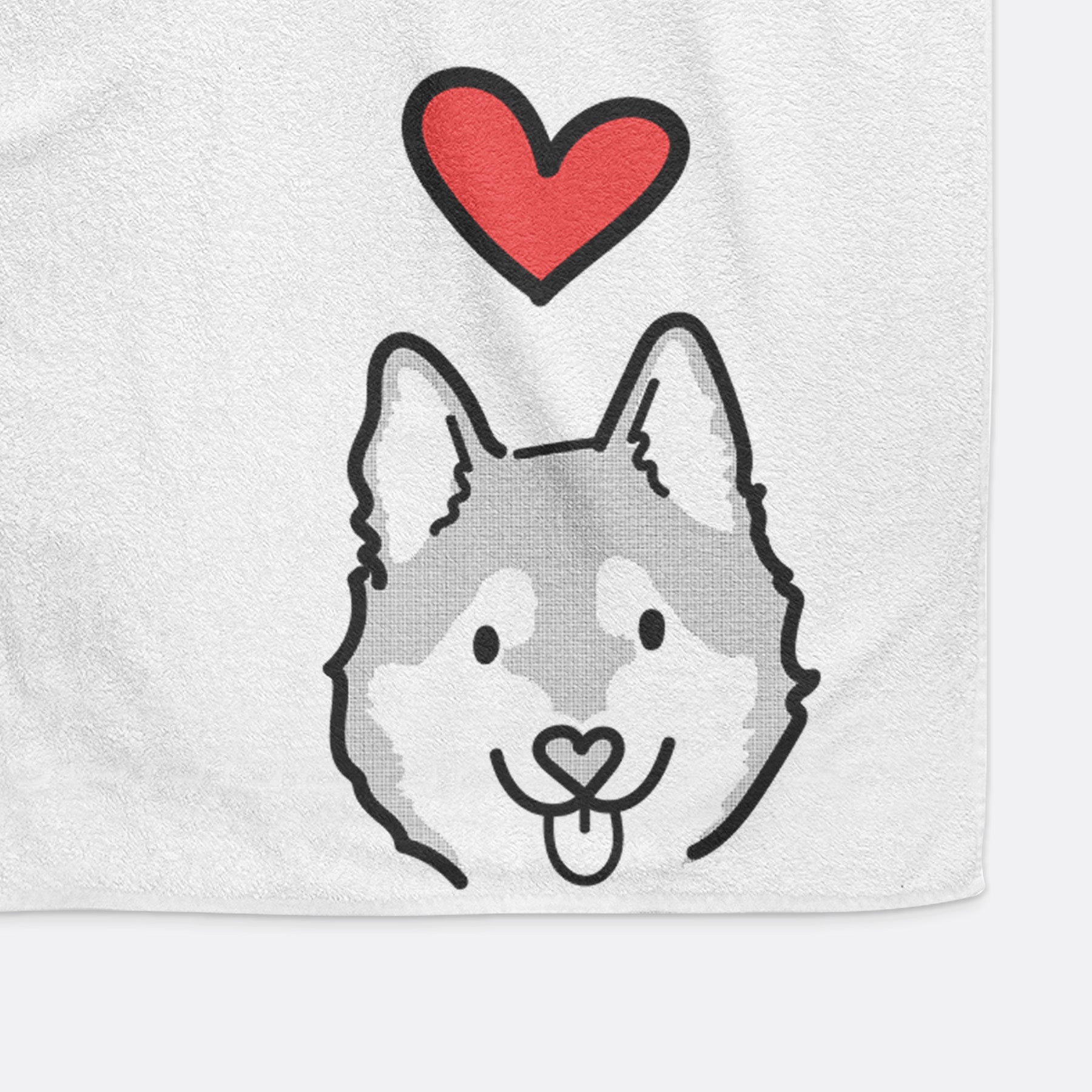 Love Always Alaskan Klee Kai - Sitka - Decorative Hand Towel