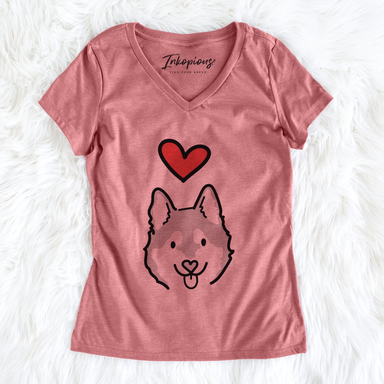 Love Always Alaskan Klee Kai - Sitka - Women's Perfect V-neck Shirt