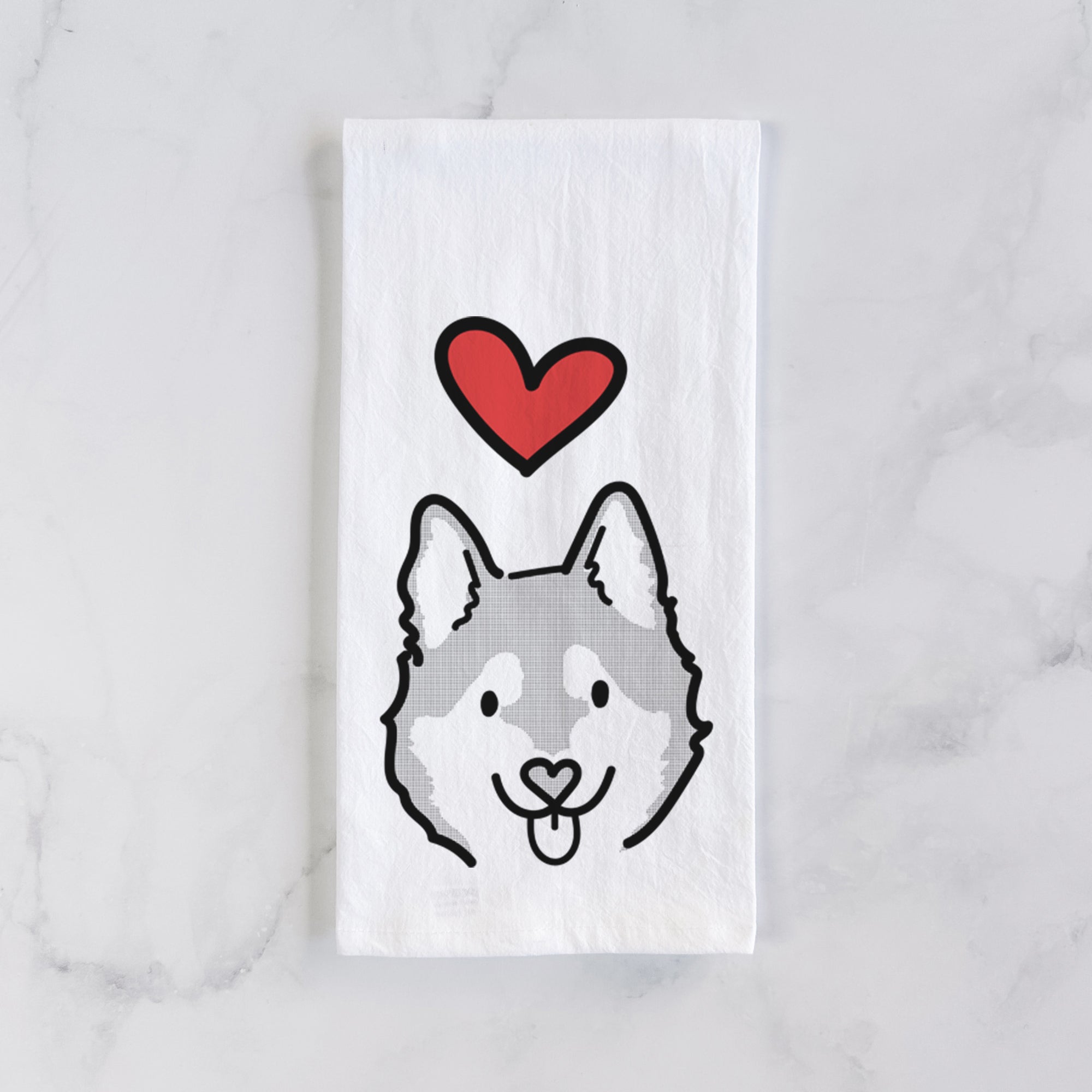 Love Always Alaskan Klee Kai - Sitka - Tea Towel