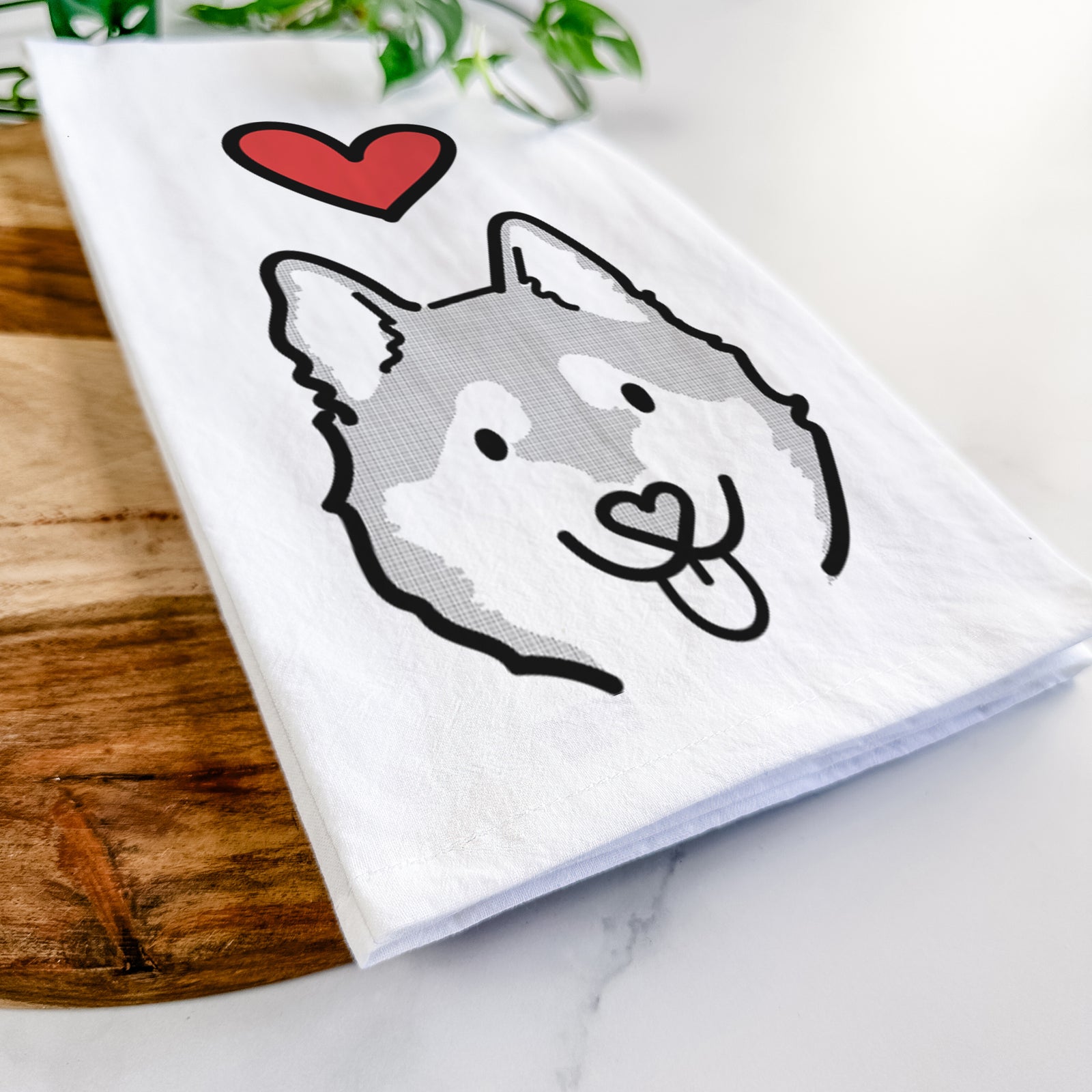 Love Always Alaskan Klee Kai - Sitka - Tea Towel