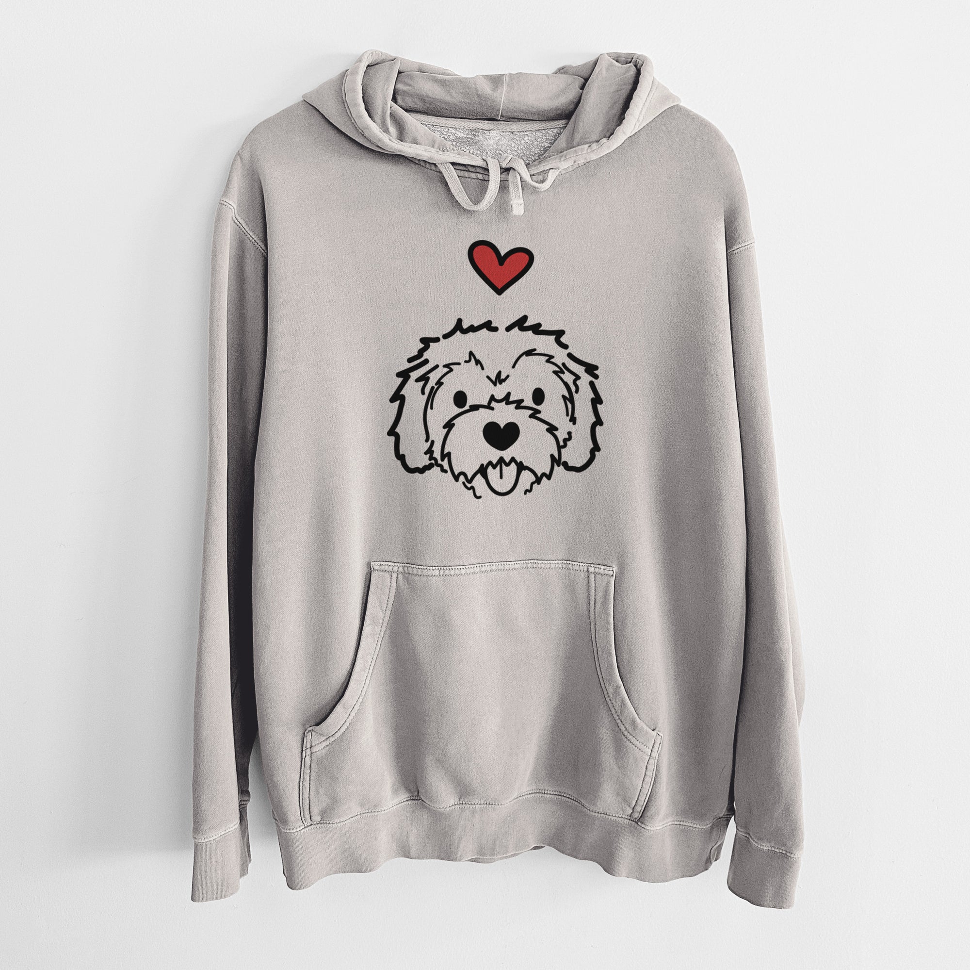 Love Always Cockapoo - Sprinkles - Unisex Pigment Dyed Hoodie