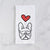 Love Always French Bulldog - Squishy - Tea Towel