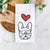 Love Always French Bulldog - Squishy - Tea Towel