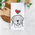 Love Always Saint Bernard - Tea Towel