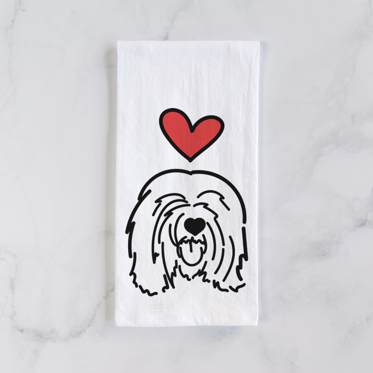 Love Always Tibetan Mastiff - Stan - Tea Towel