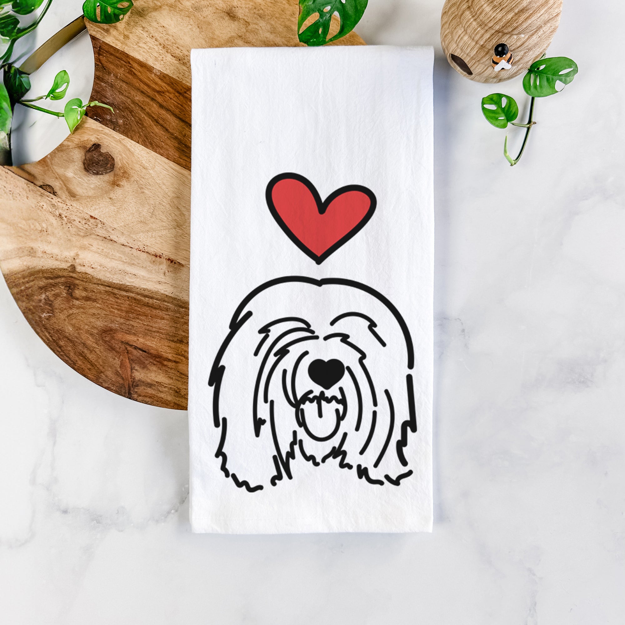 Love Always Tibetan Mastiff - Stan - Tea Towel