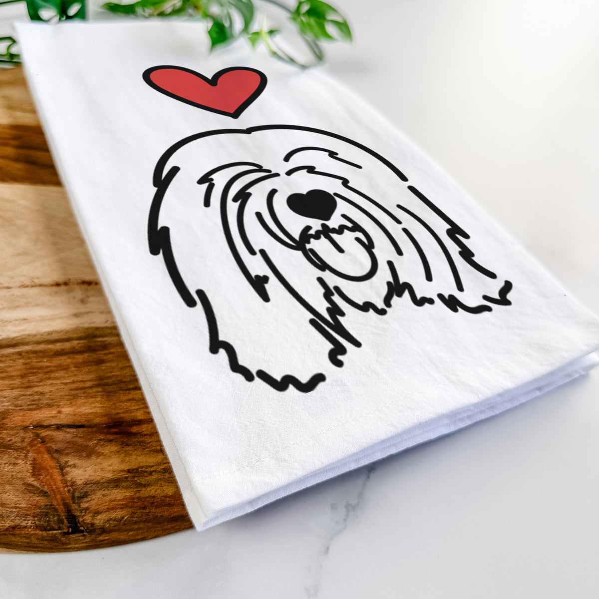 Love Always Tibetan Mastiff - Stan - Tea Towel