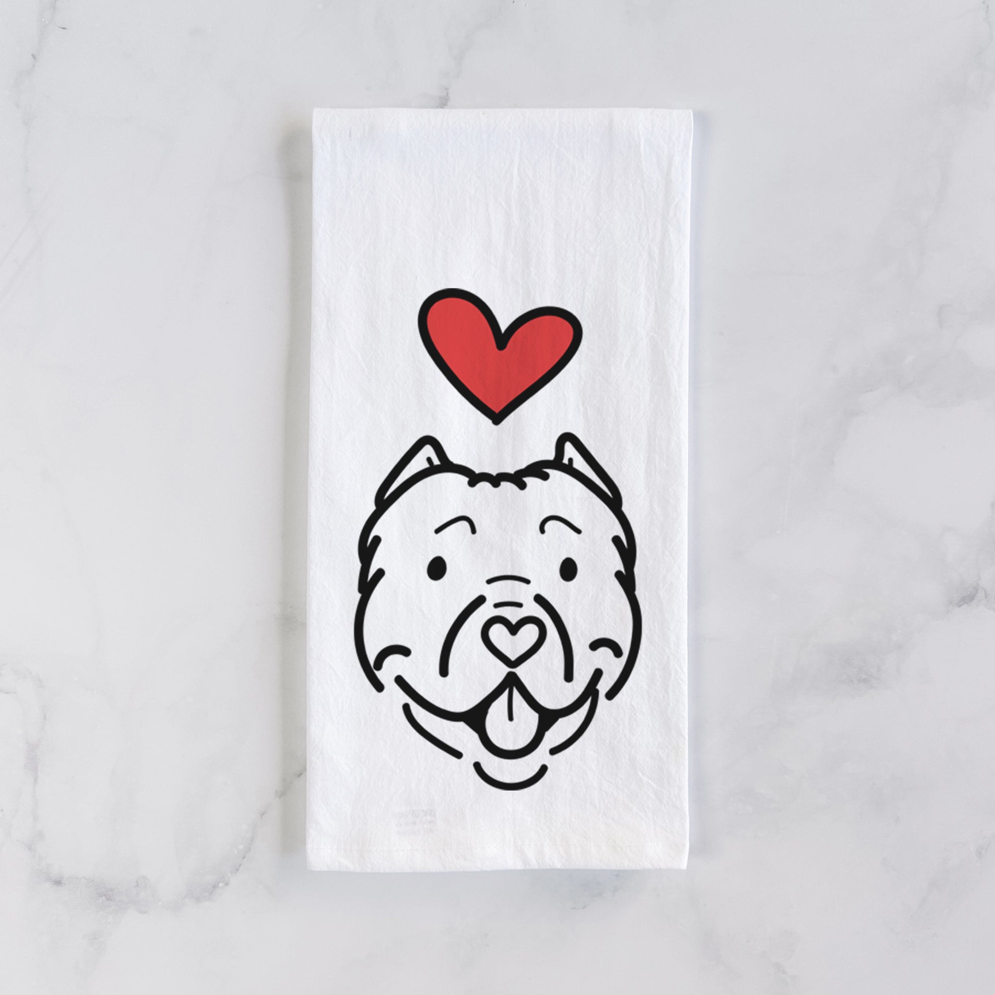 Love Always American Bully - Tank - Tea Towel