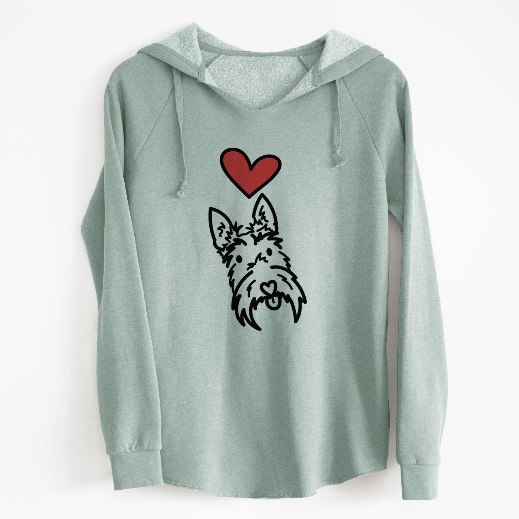 Love Always Scottish Terrier - Thistle - Cali Wave Hooded Sweatshirt