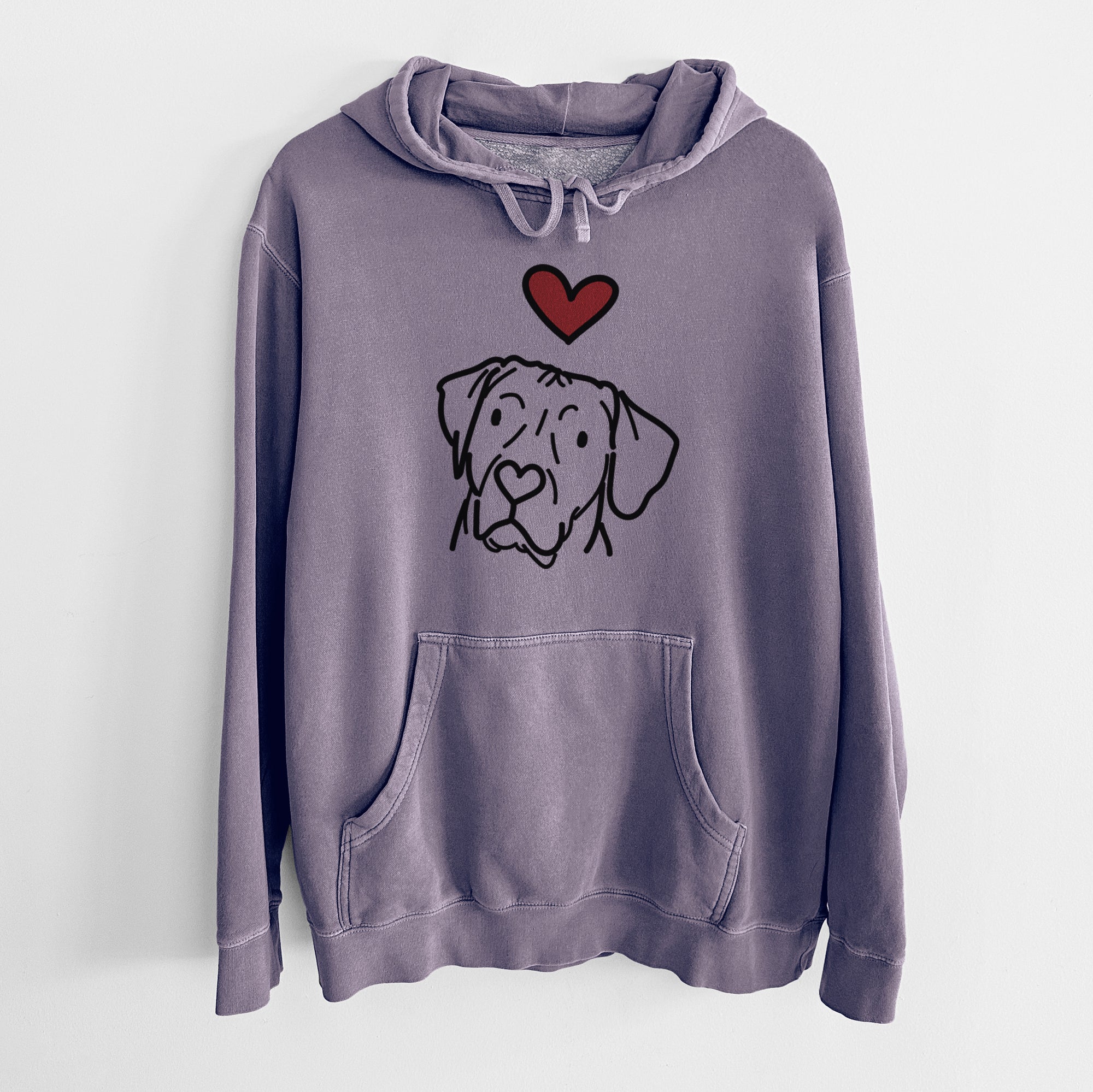 Love Always Rhodesian Ridgeback - Tito - Unisex Pigment Dyed Hoodie