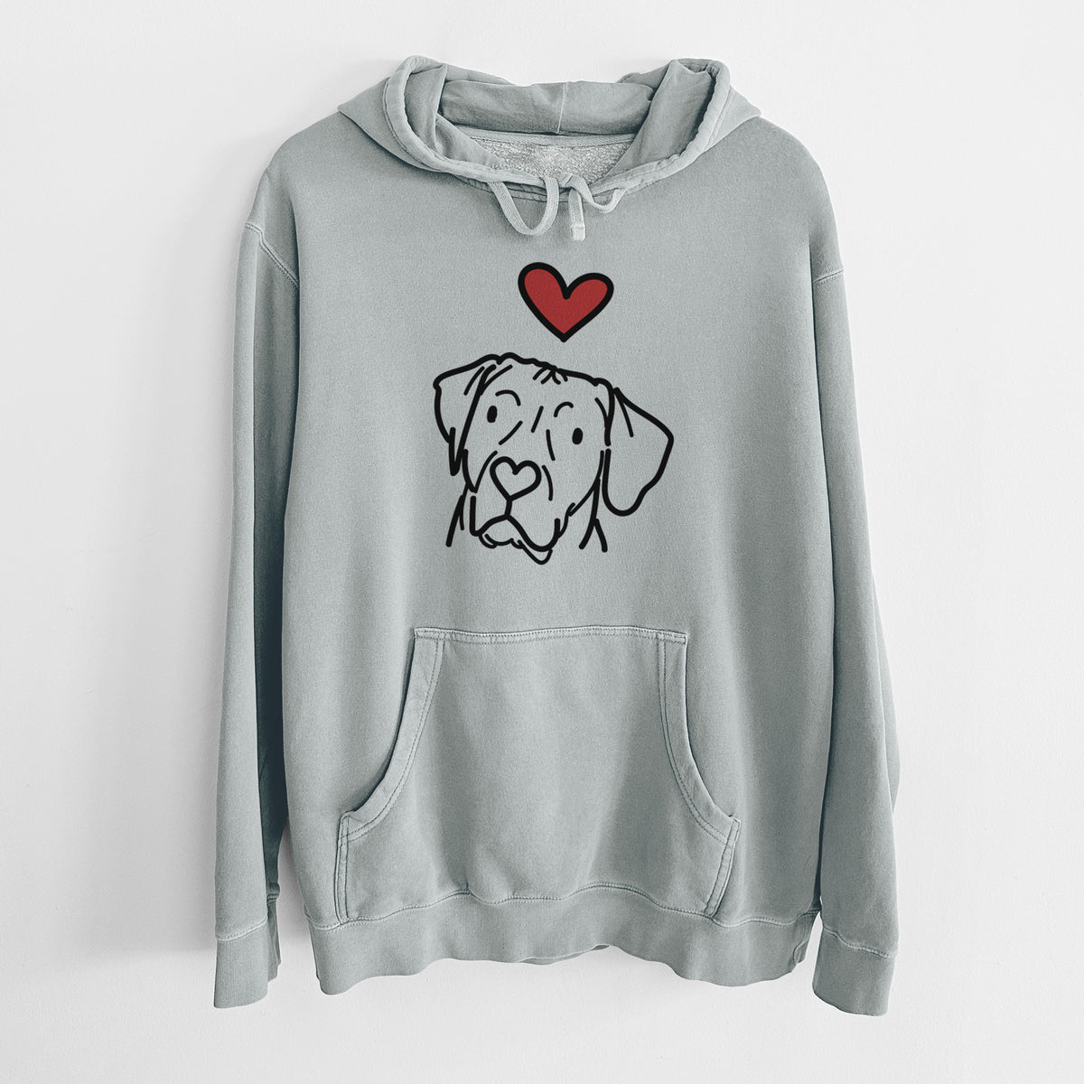 Love Always Rhodesian Ridgeback - Tito - Unisex Pigment Dyed Hoodie