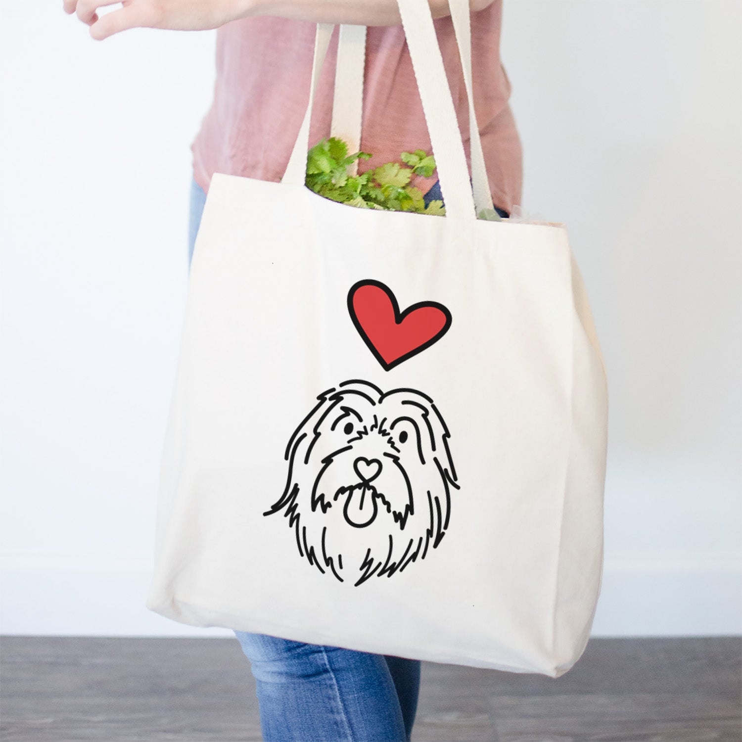 Love Always Bearded Collie - Tucker - Tote Bag