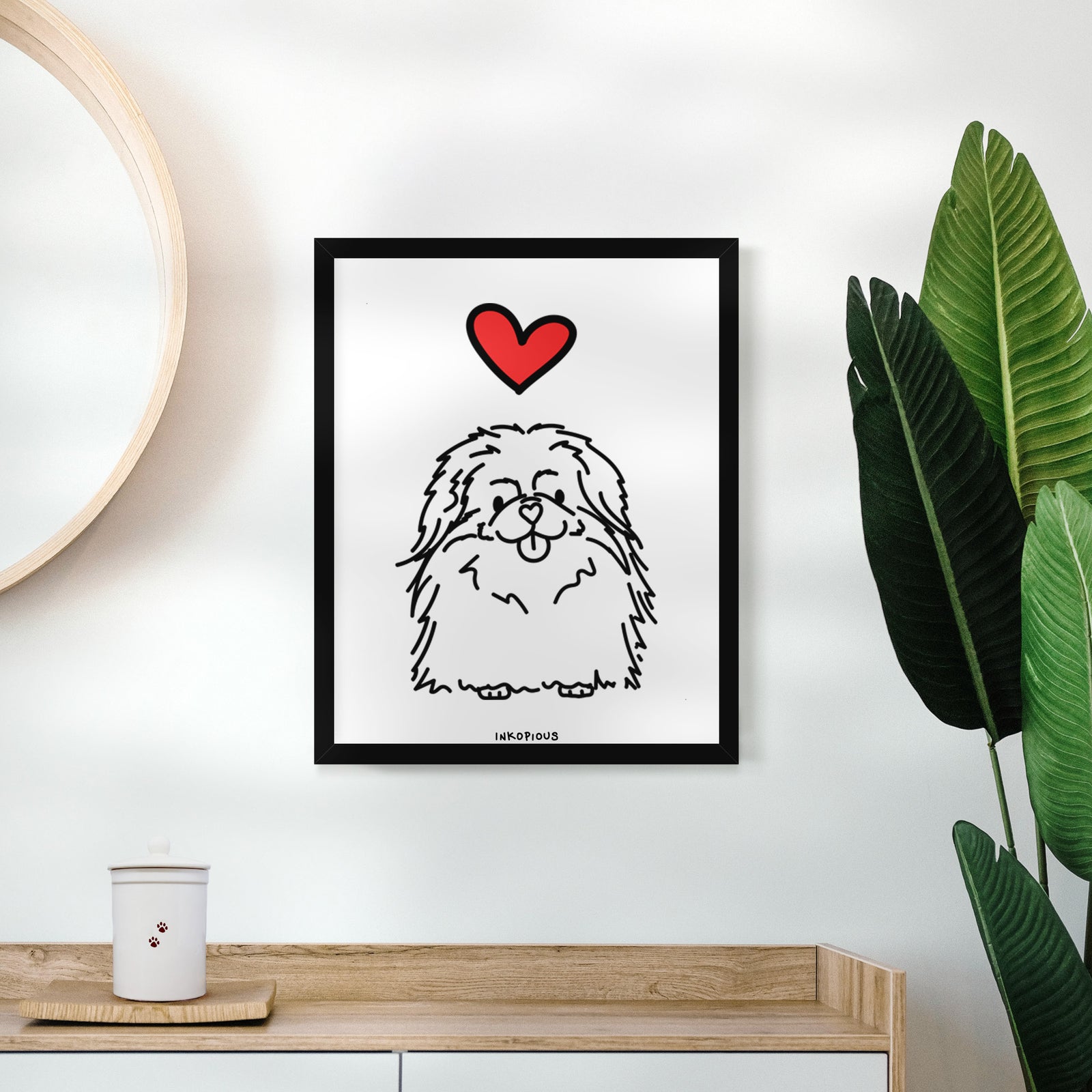 Love Always Pekingese - Viv Art Print