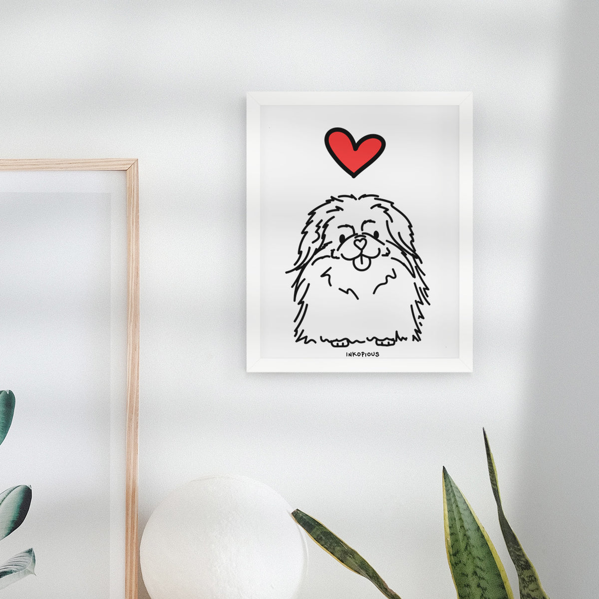 Love Always Pekingese - Viv Art Print