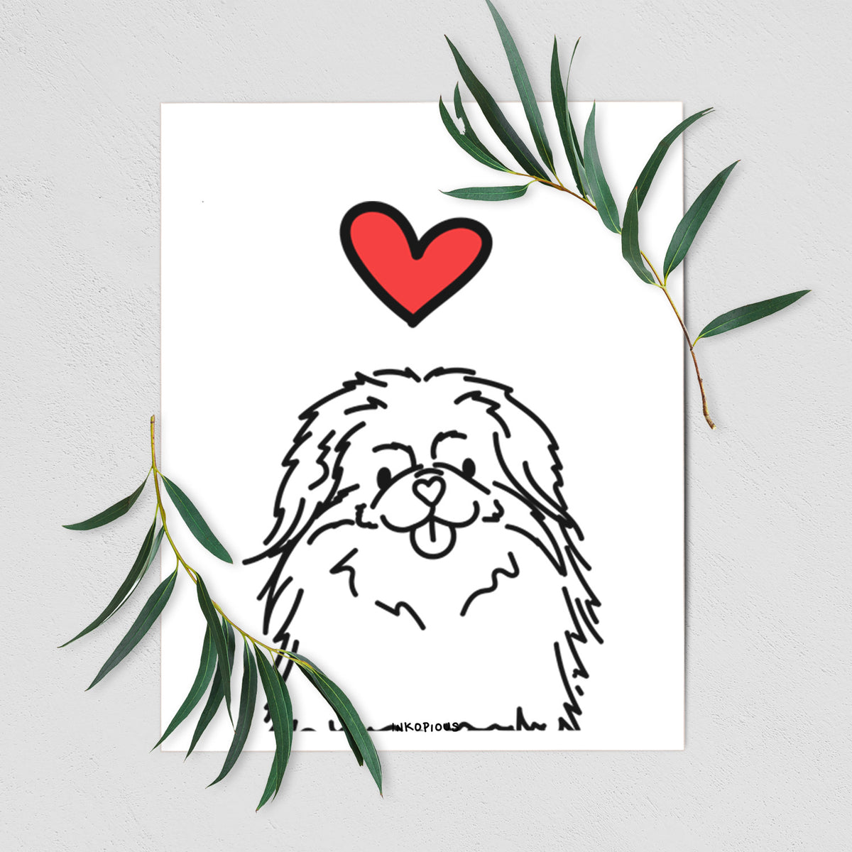 Love Always Pekingese - Viv Art Print