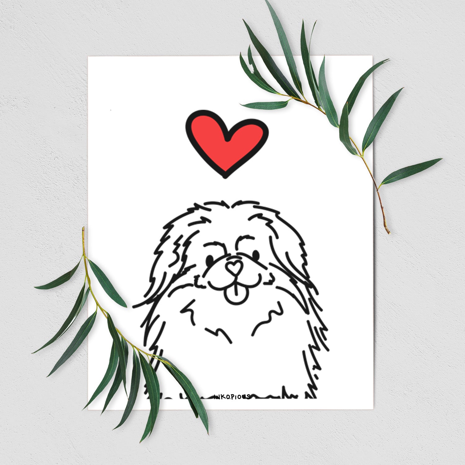 Love Always Pekingese - Viv Art Print