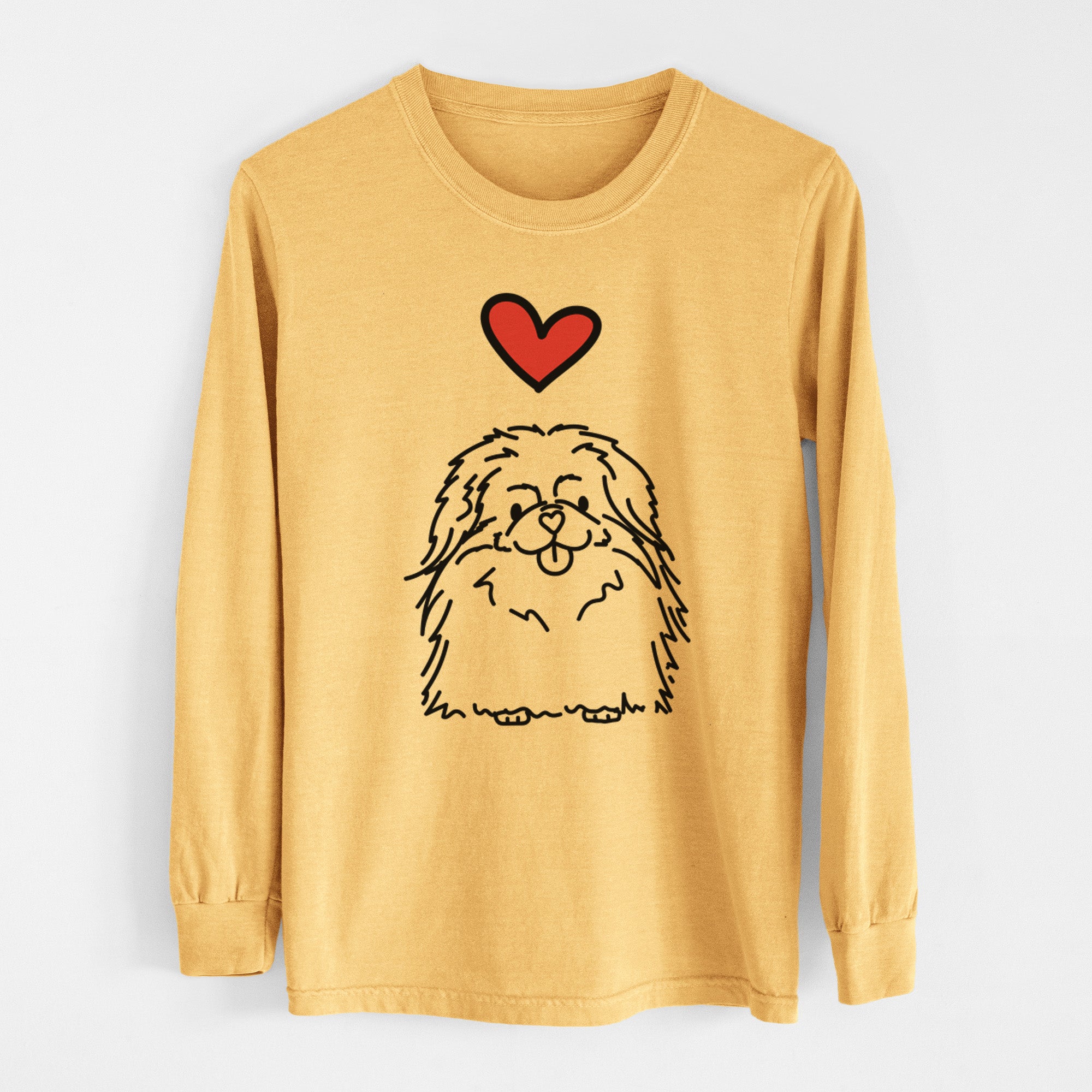 Love Always Pekingese - Viv - Heavyweight 100% Cotton Long Sleeve