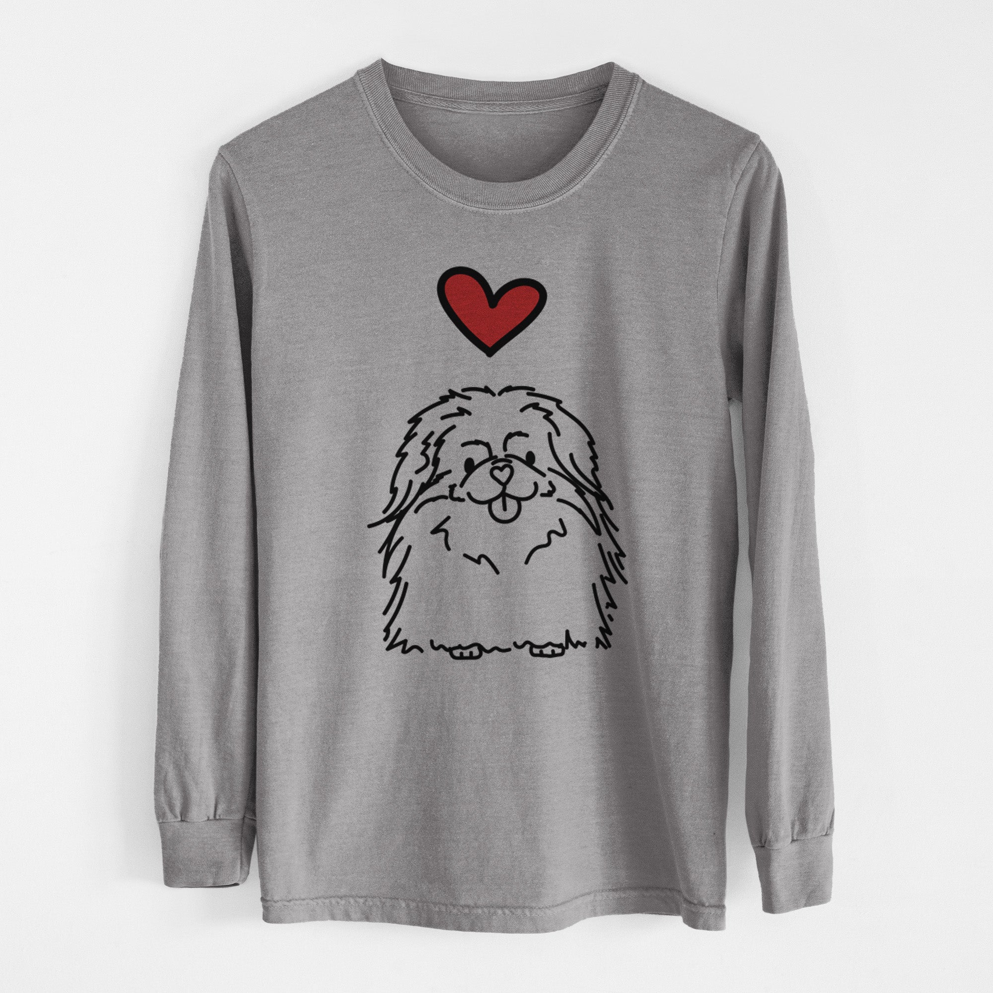 Love Always Pekingese - Viv - Heavyweight 100% Cotton Long Sleeve