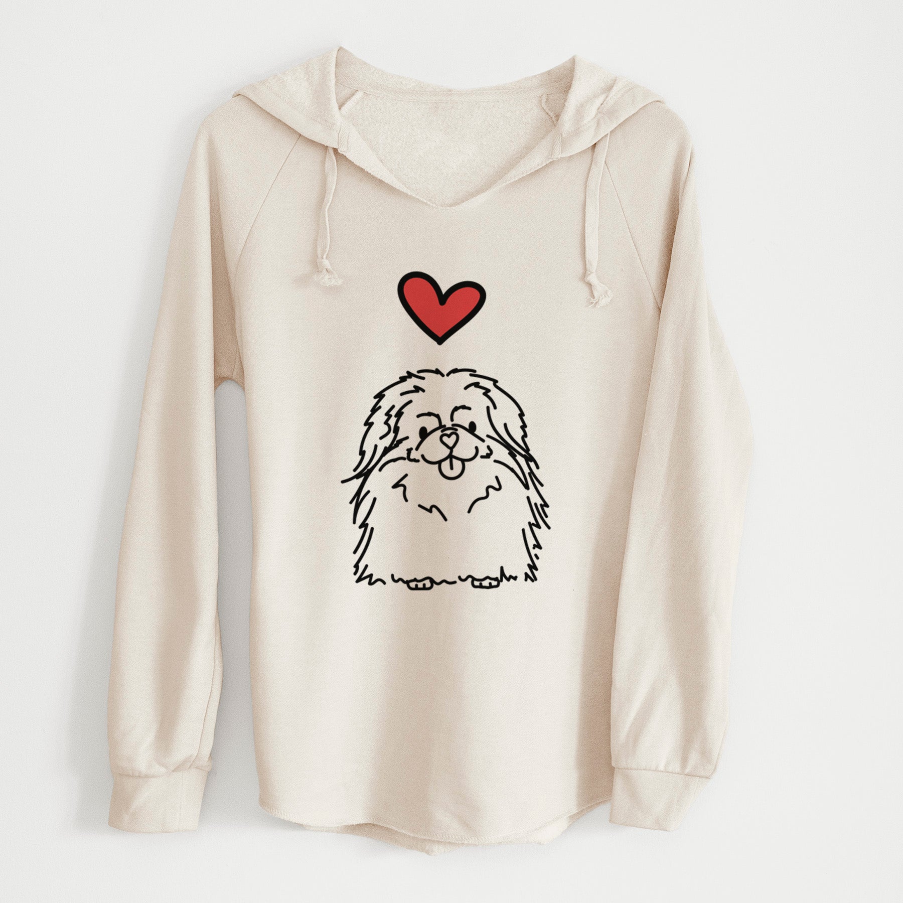 Love Always Pekingese - Viv - Cali Wave Hooded Sweatshirt