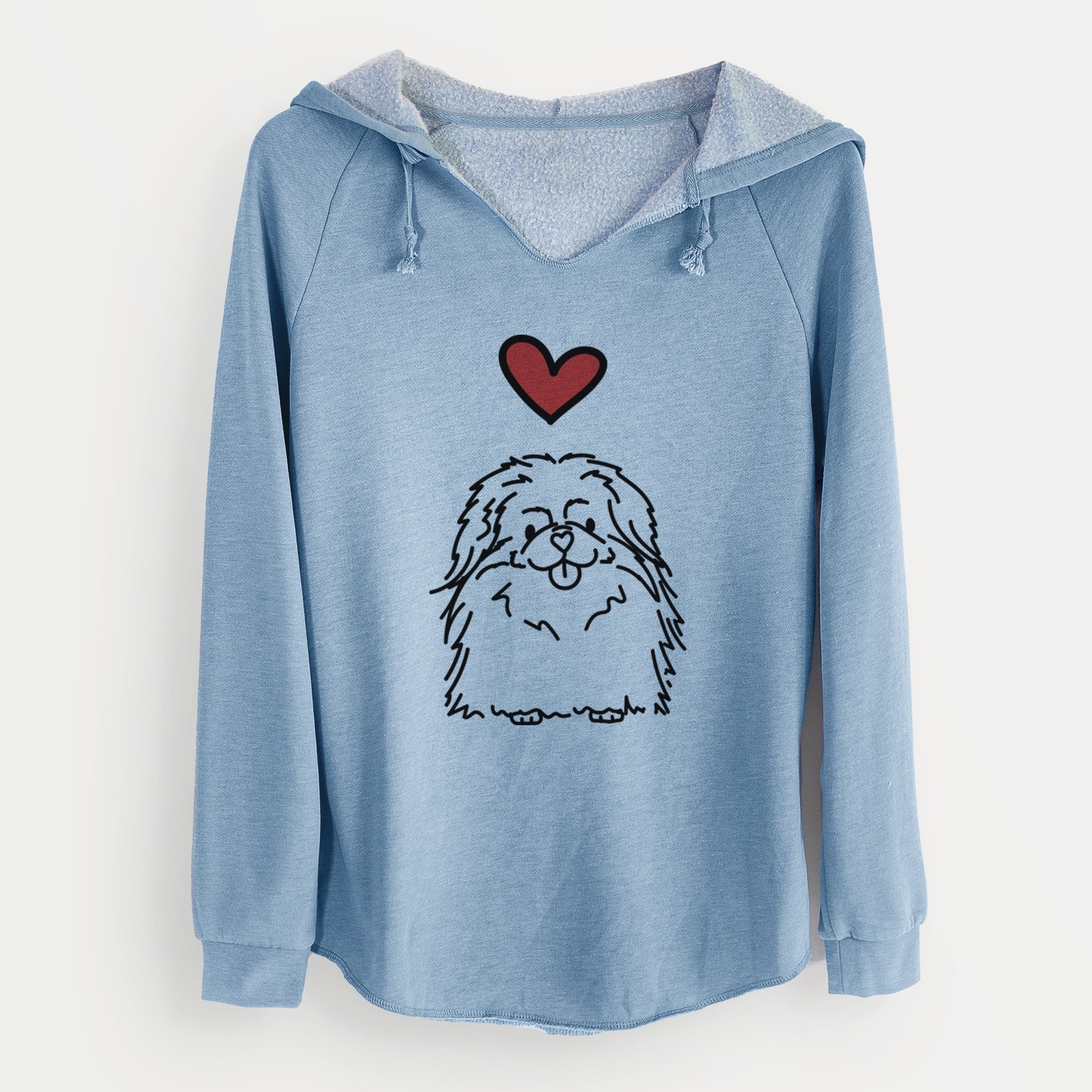 Love Always Pekingese - Viv - Cali Wave Hooded Sweatshirt