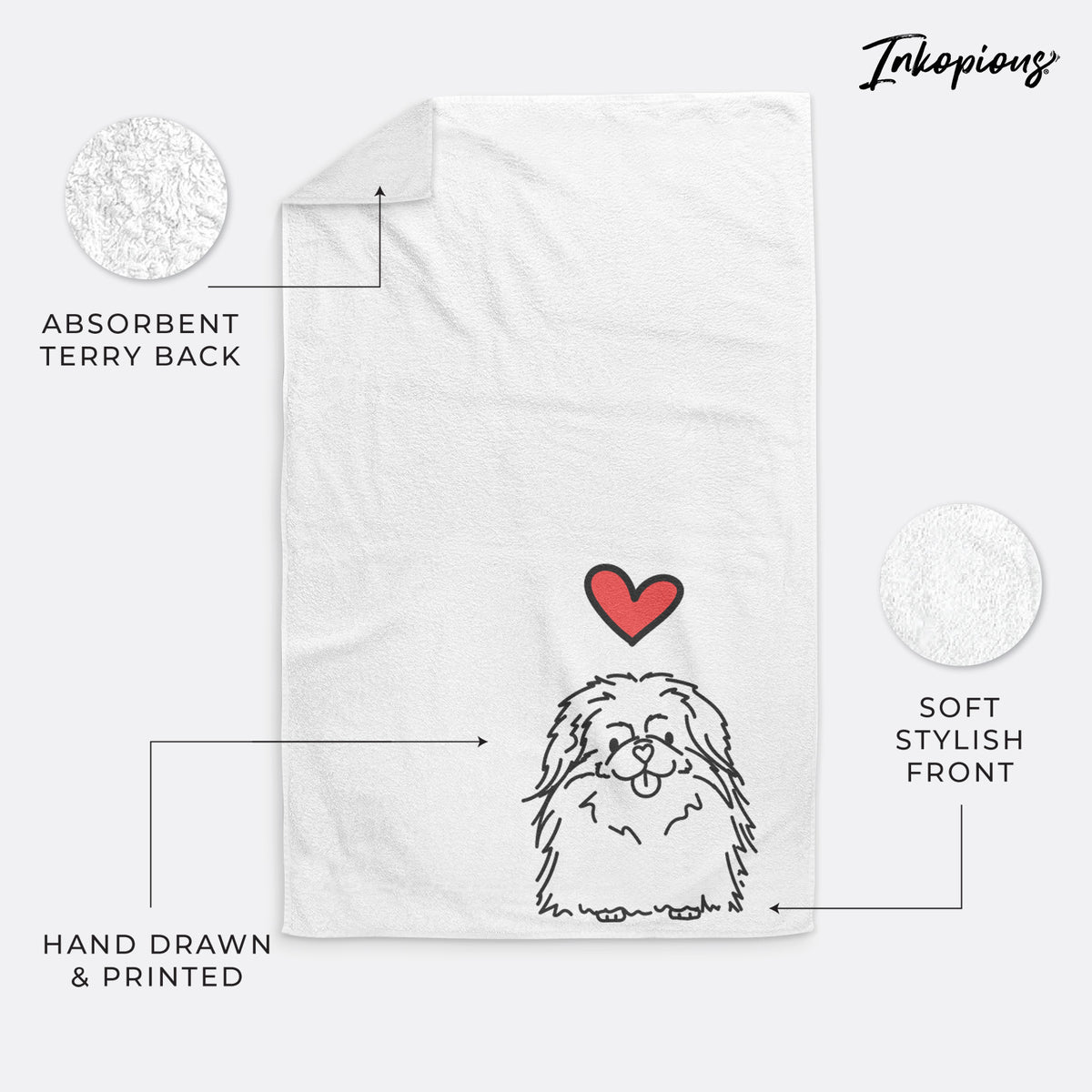 Love Always Pekingese - Viv - Decorative Hand Towel
