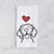 Love Always Vizsla - Tea Towel