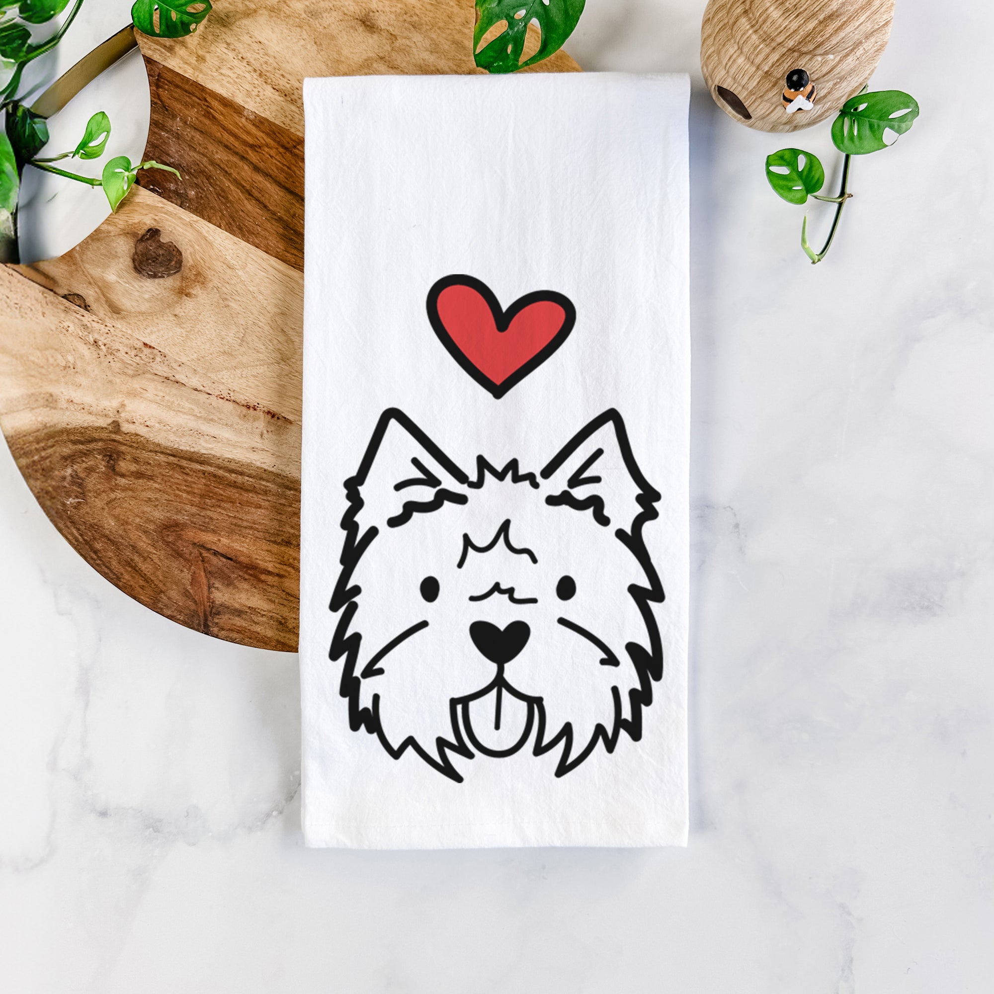 Love Always West Highland Terrier - Tea Towel