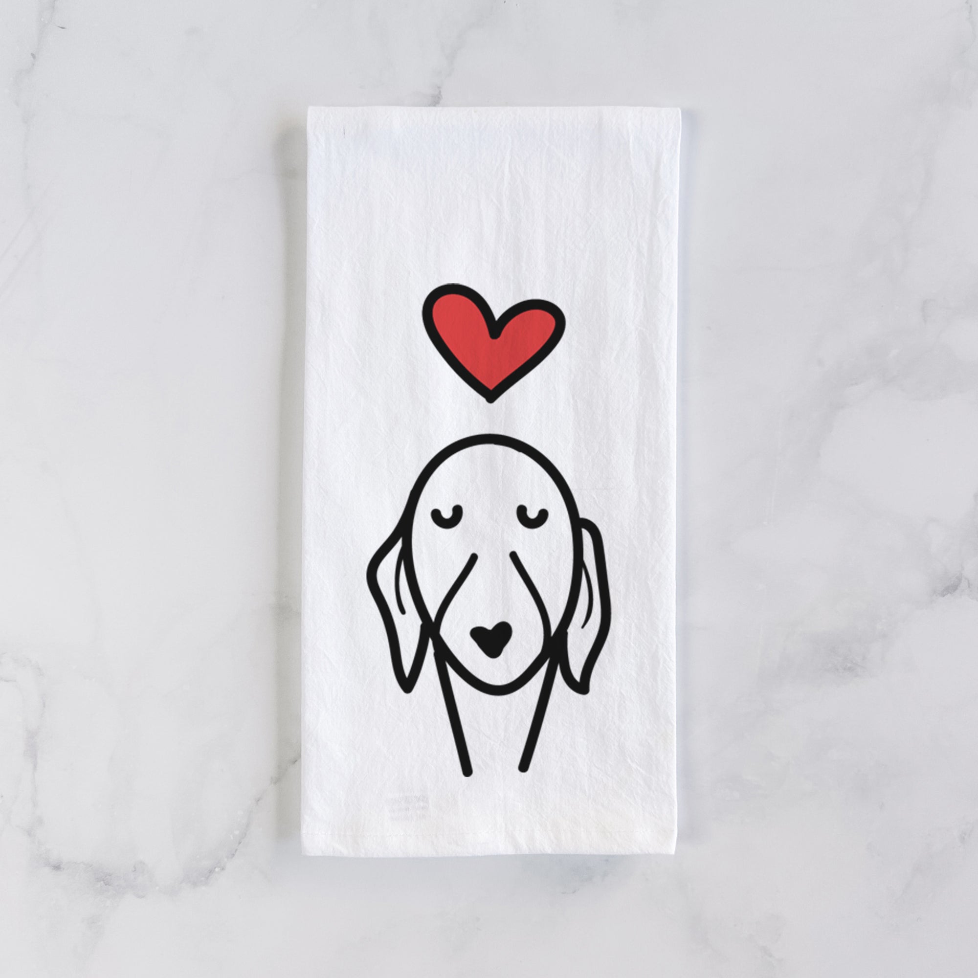 Love Always Whippet - Tea Towel