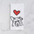 Love Always Terrier Mix - Ziggy - Tea Towel