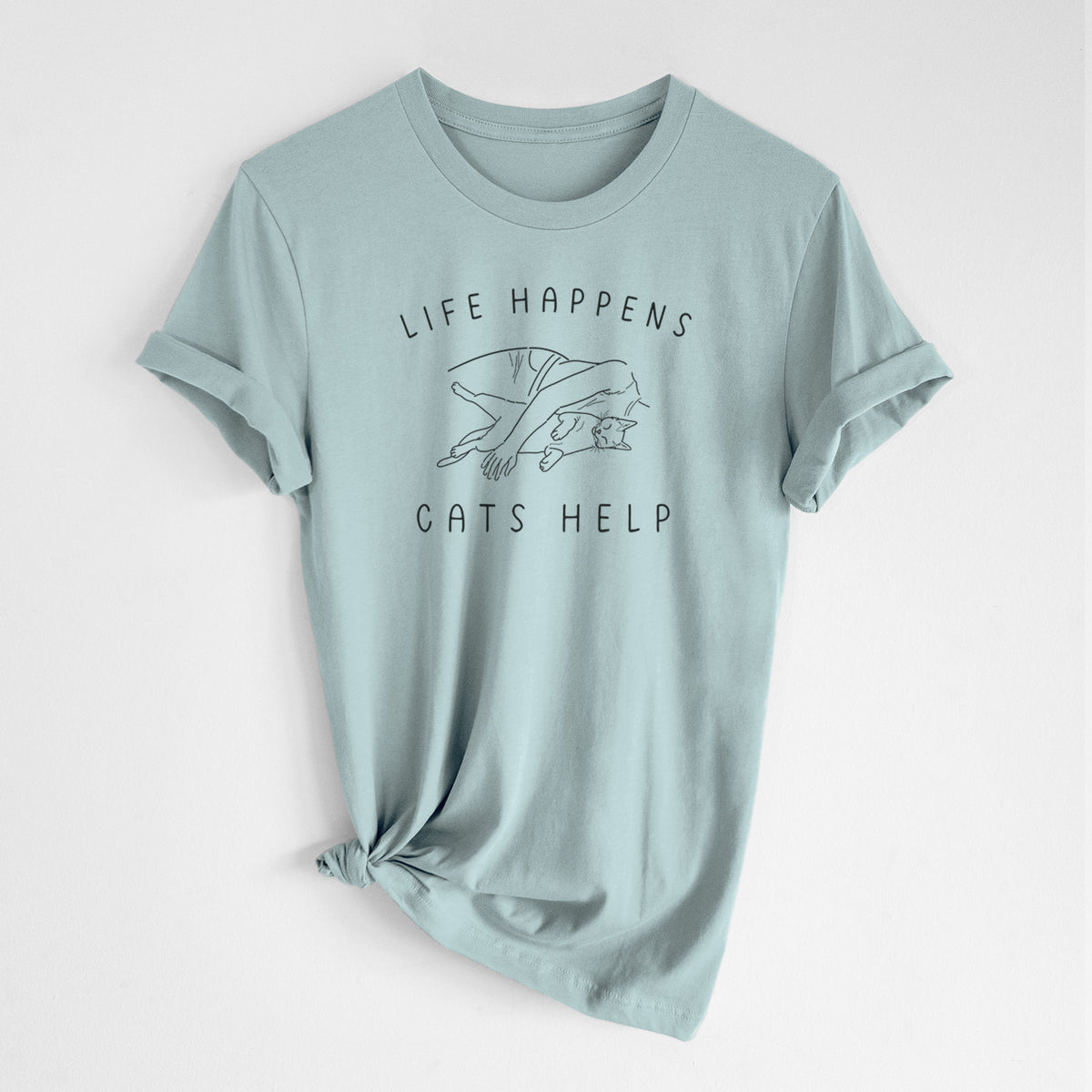 Life Happens Cats Help - Shorthair Cat - Unisex Crewneck