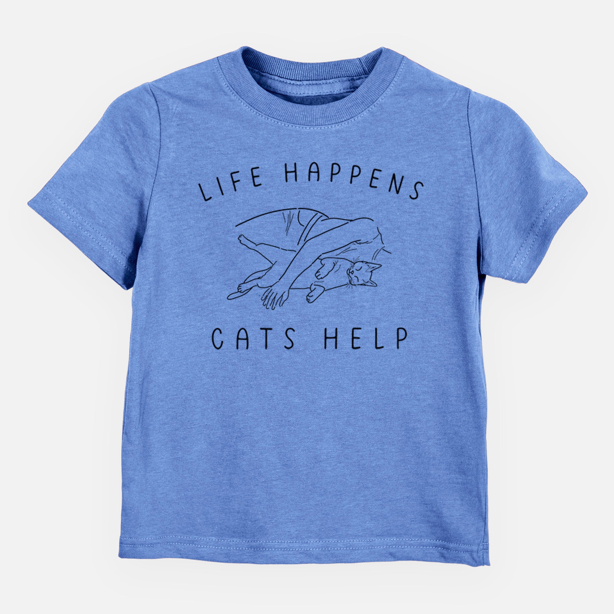 Life Happens Cats Help - Shorthair Cat - Kids/Youth/Toddler Shirt