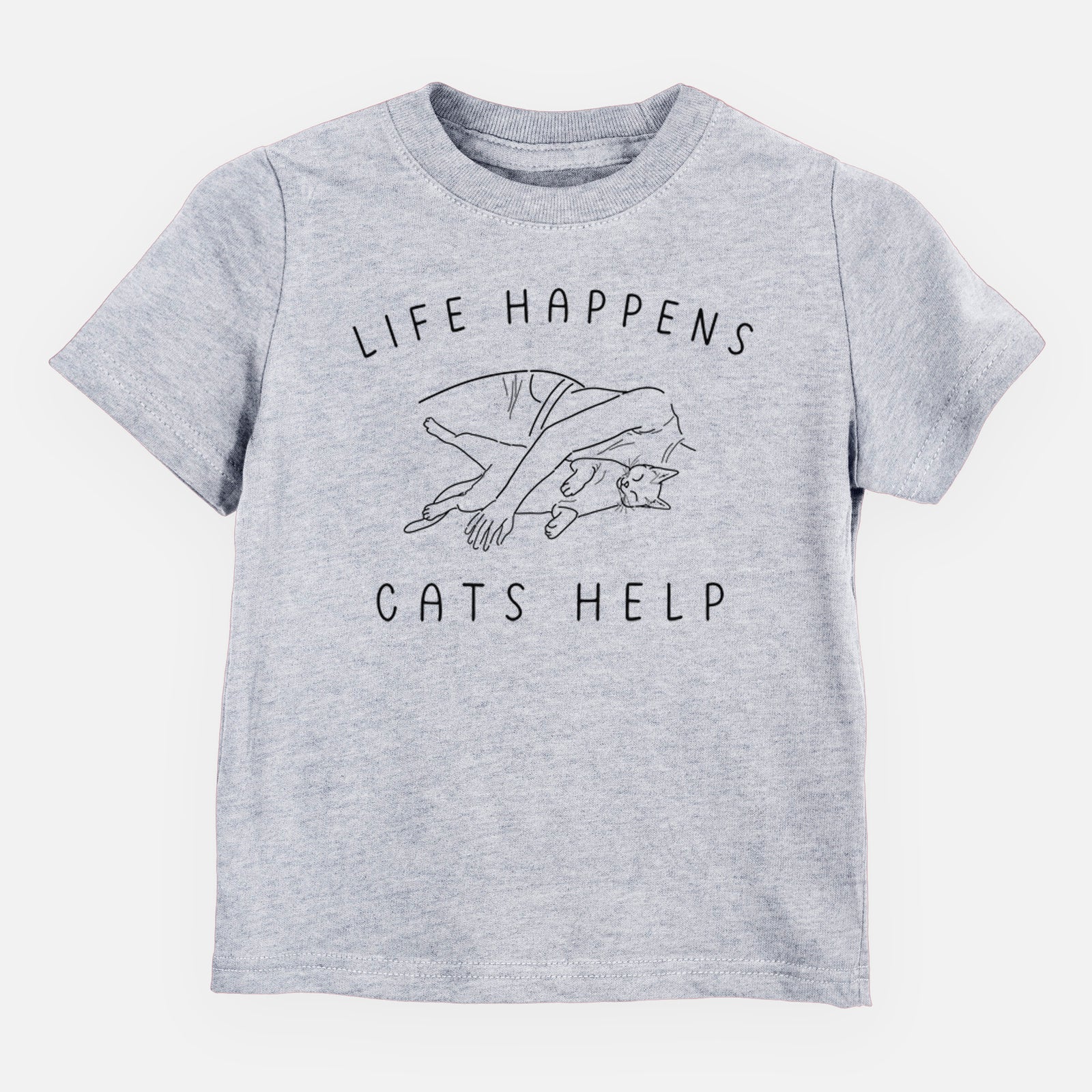 Life Happens Cats Help - Shorthair Cat - Kids/Youth/Toddler Shirt