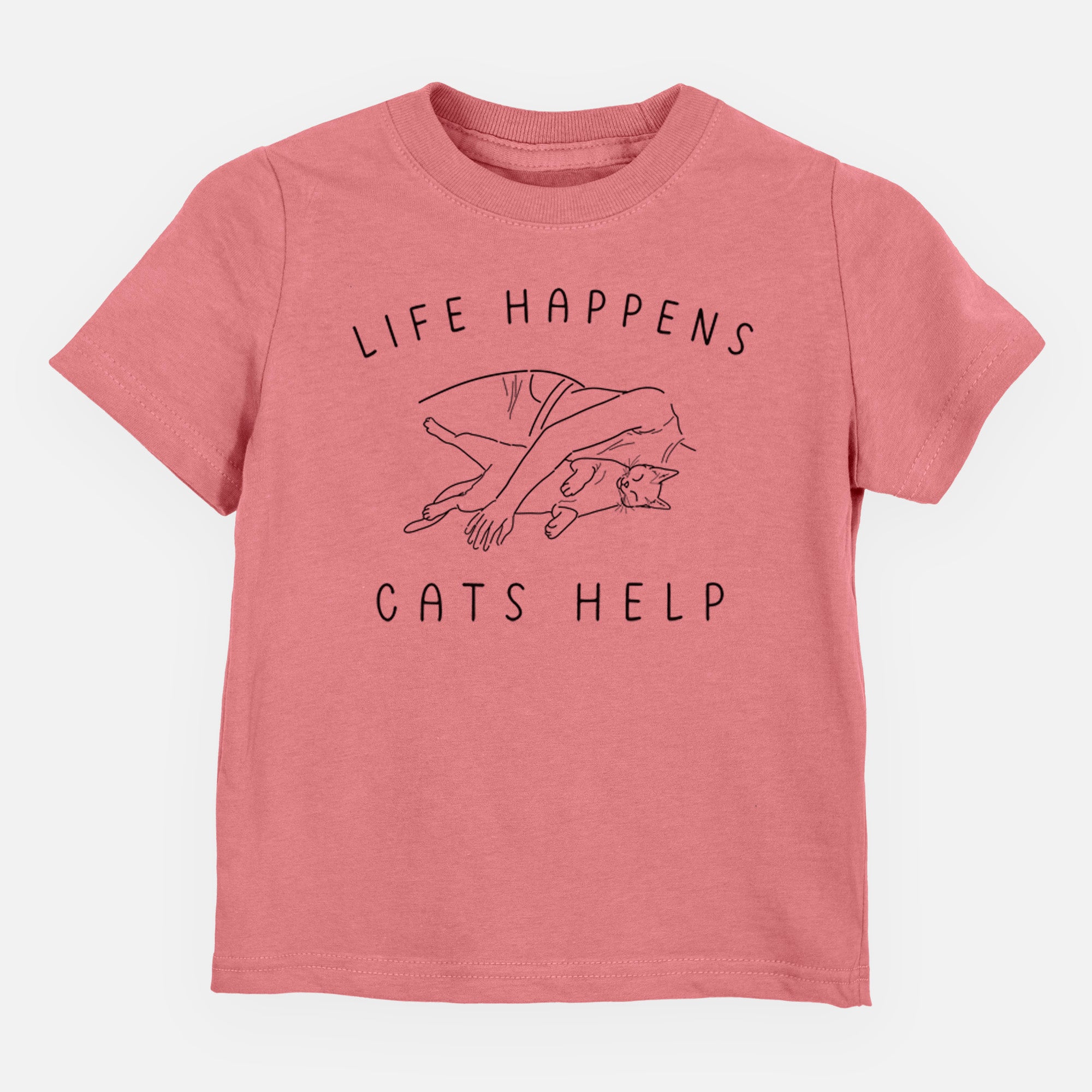 Life Happens Cats Help - Shorthair Cat - Kids/Youth/Toddler Shirt