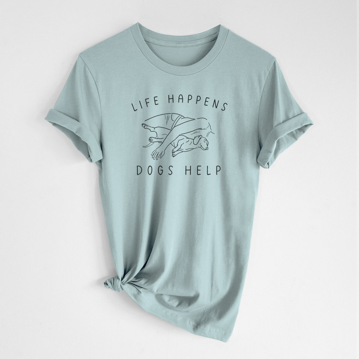 Life Happens Dogs Help - Dachshund - Unisex Crewneck