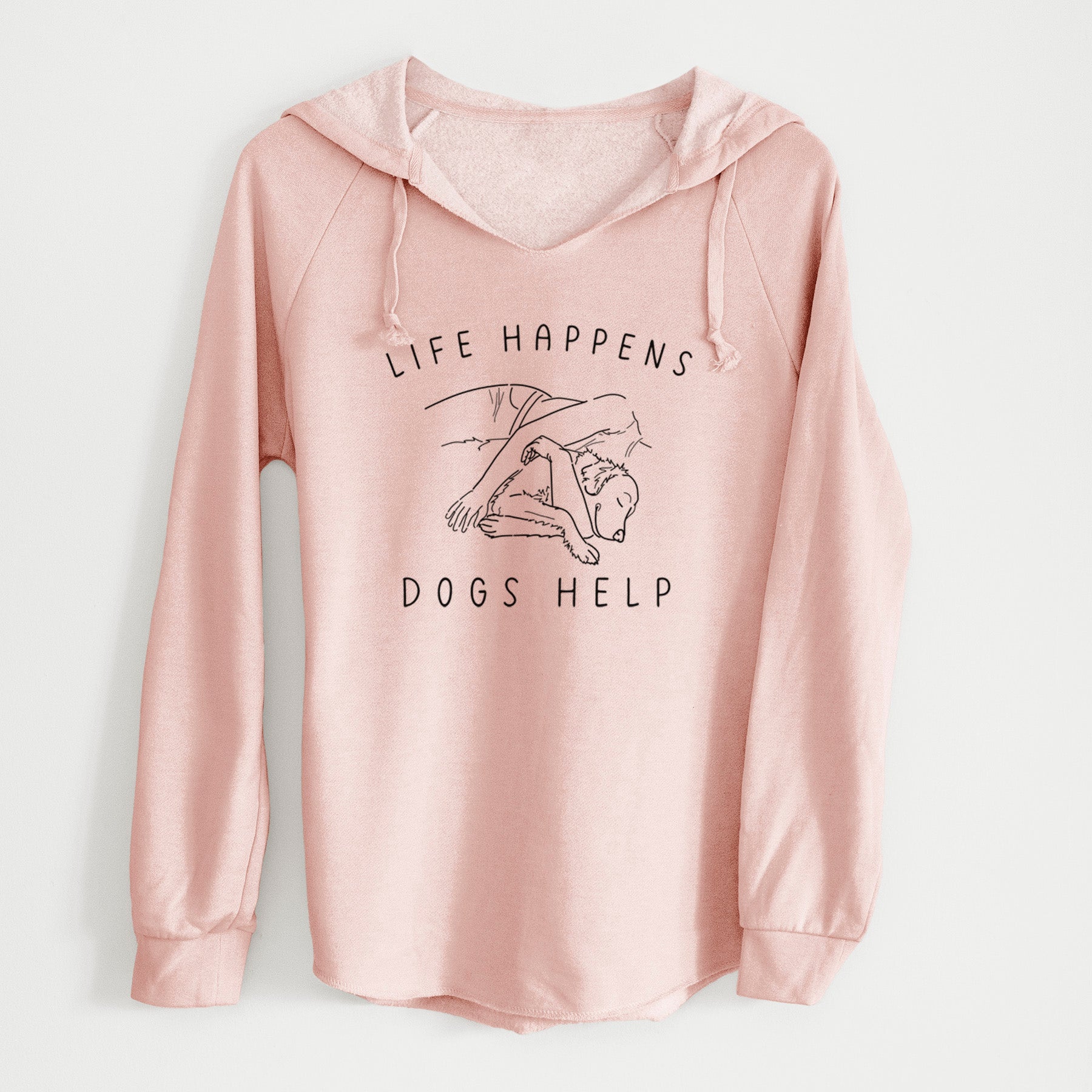 Life Happens Dogs Help - Golden Retriever - Cali Wave Hooded Sweatshirt